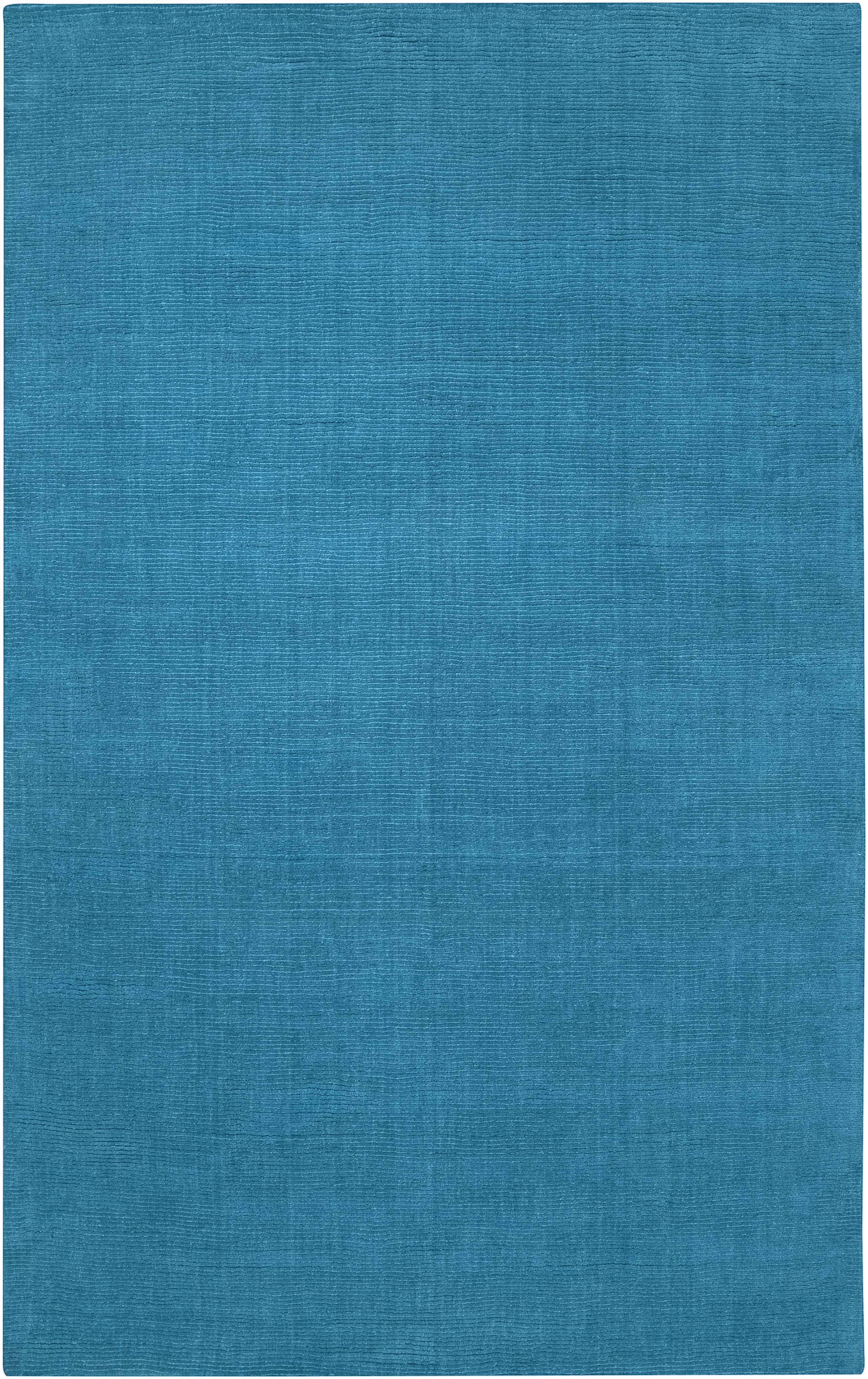 Solid Aqua Wool Carpet - Clearance - Image 11