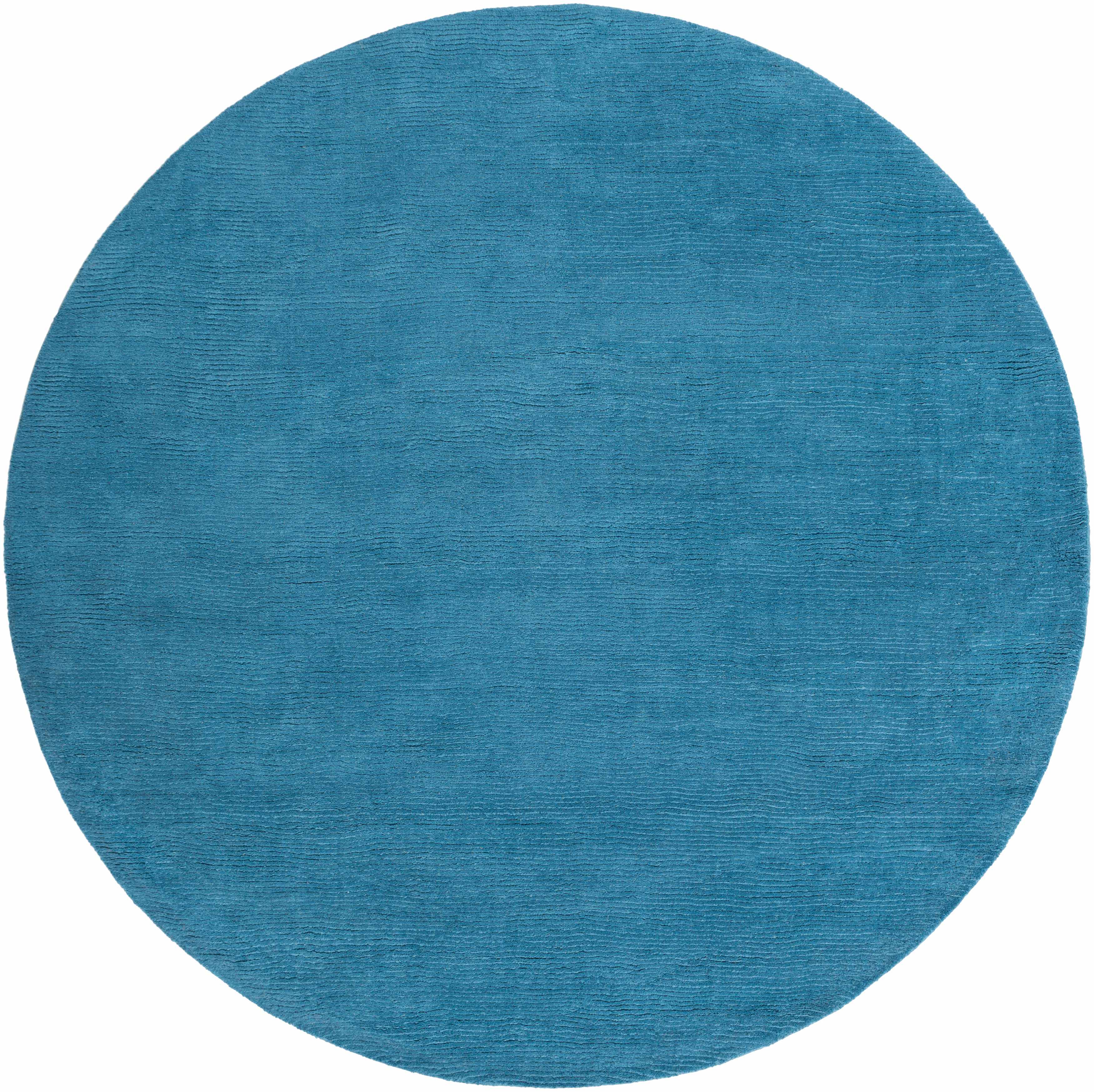 Solid Aqua Wool Carpet - Clearance - Image 3