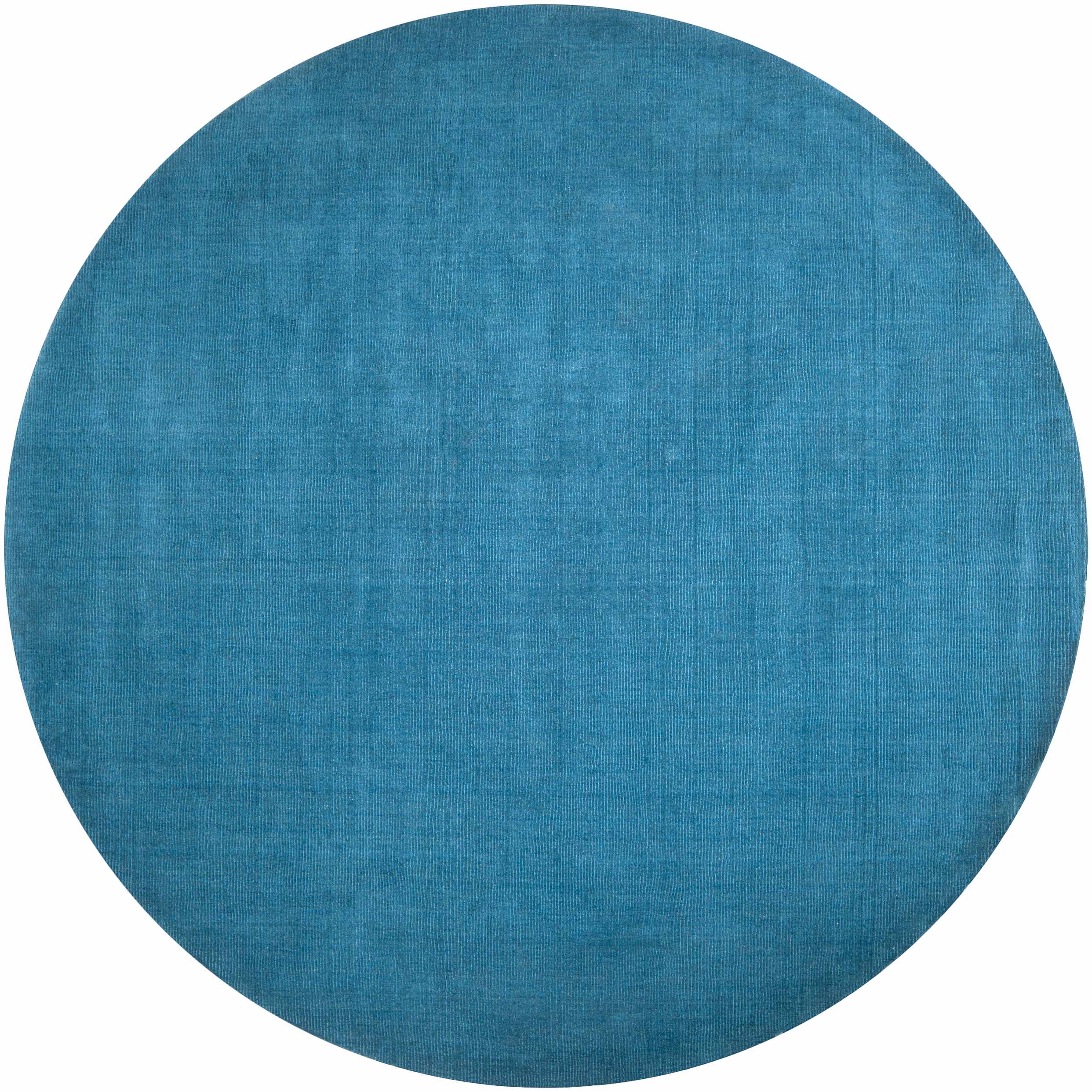 Solid Aqua Wool Carpet - Clearance - Image 4