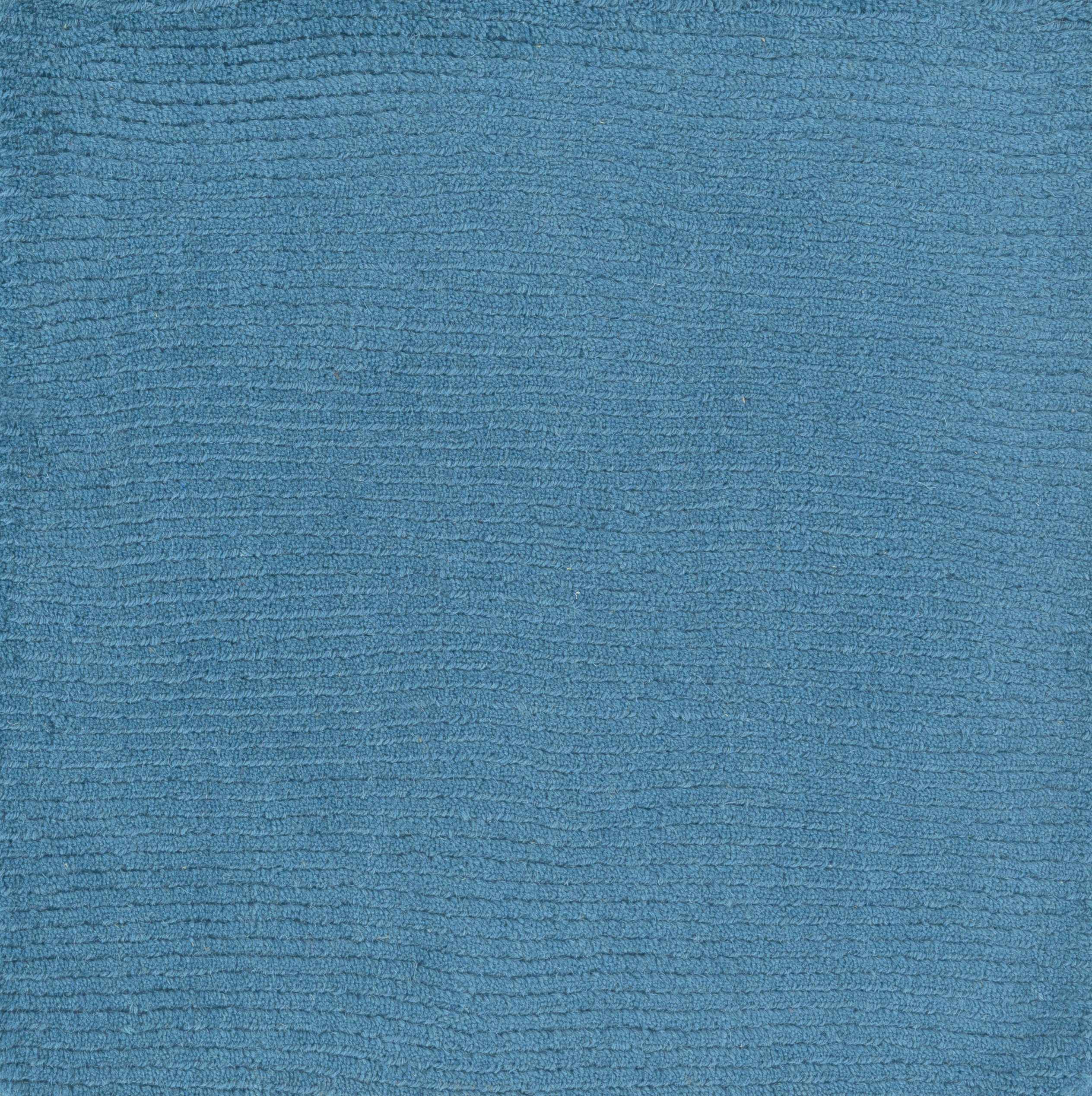 Solid Aqua Wool Carpet - Clearance - Image 8
