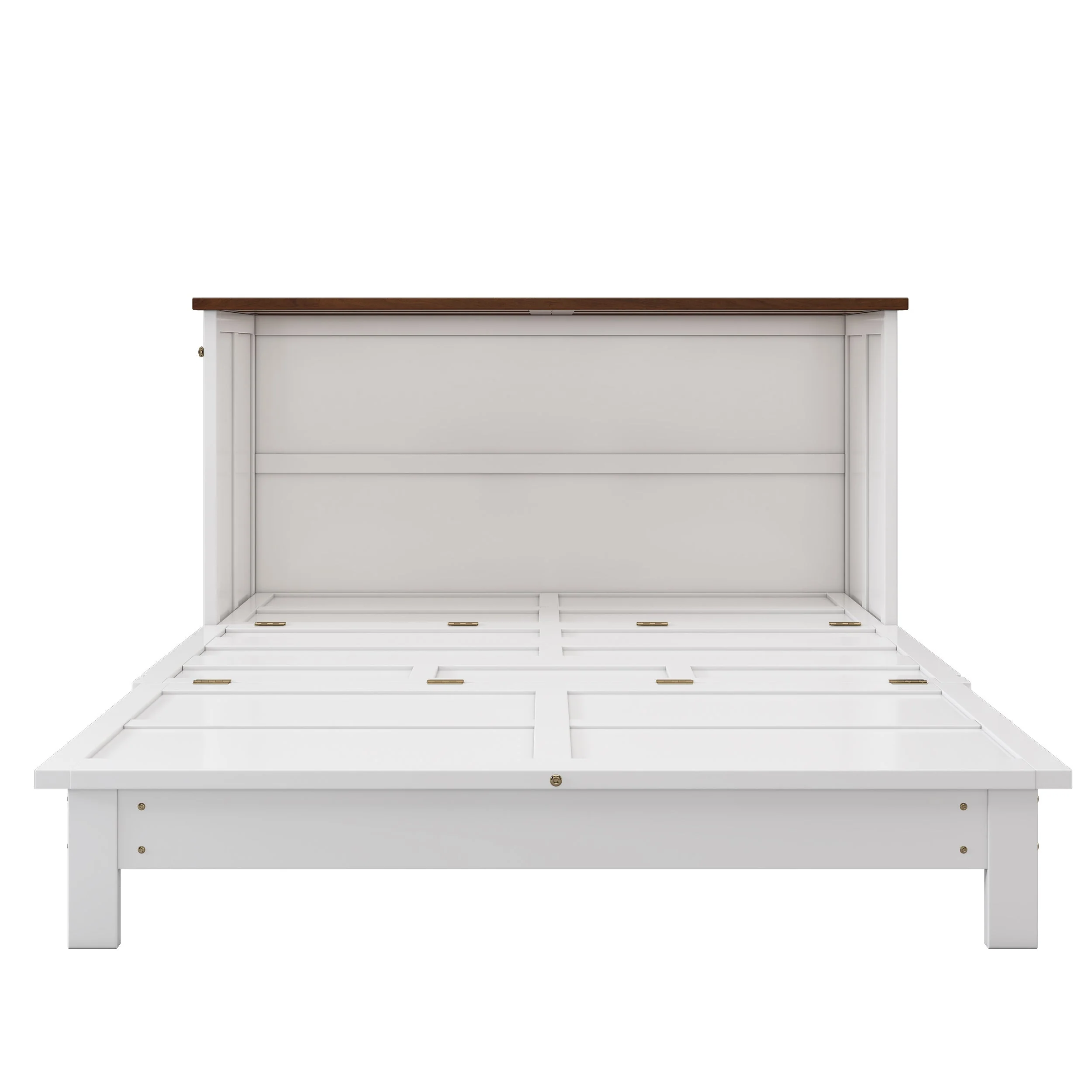 Solid Pine Murphy Bed Chest with Charging Station and Large Storage Drawer - Image 12