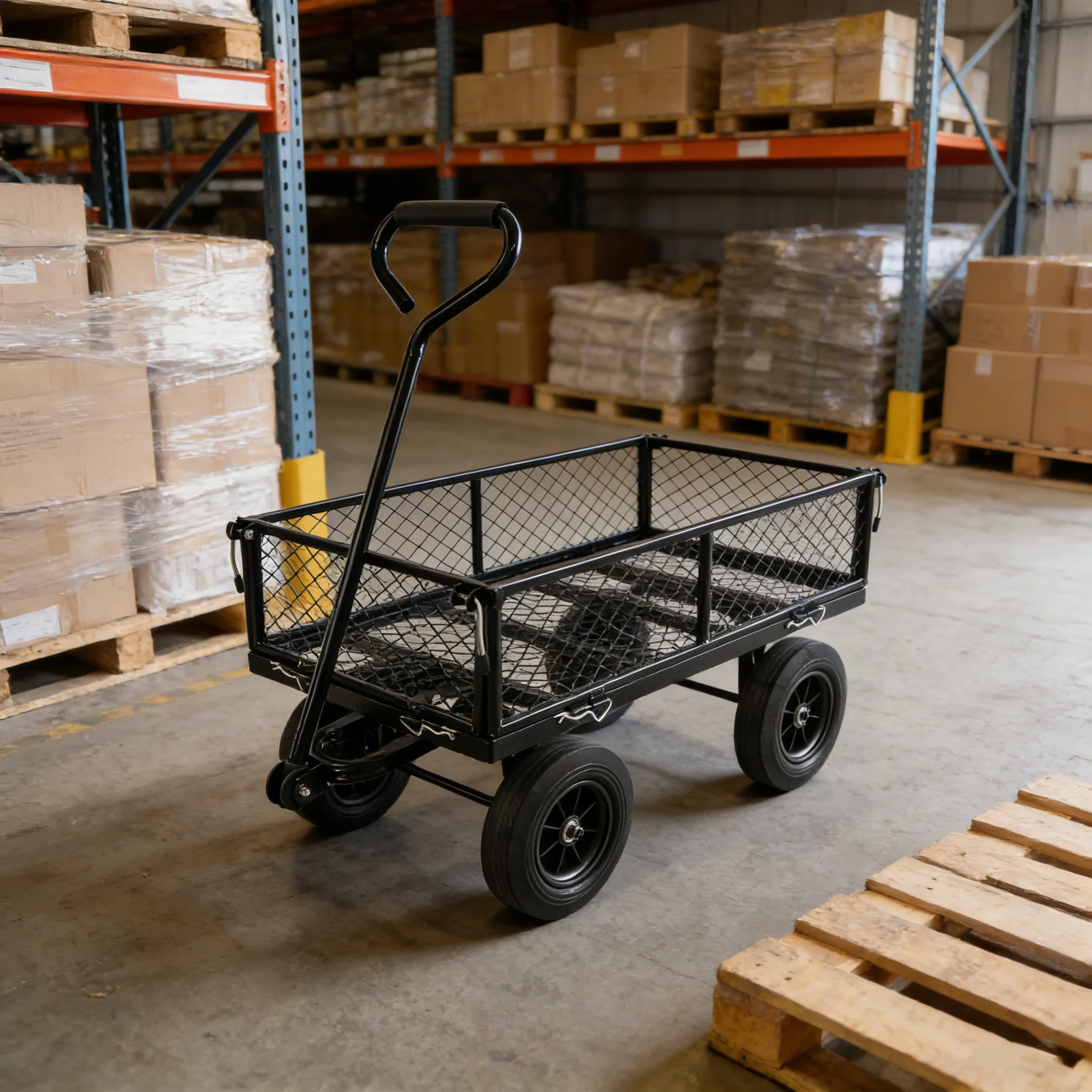 Solid Wheels Garden Cart Wagon - Image 15