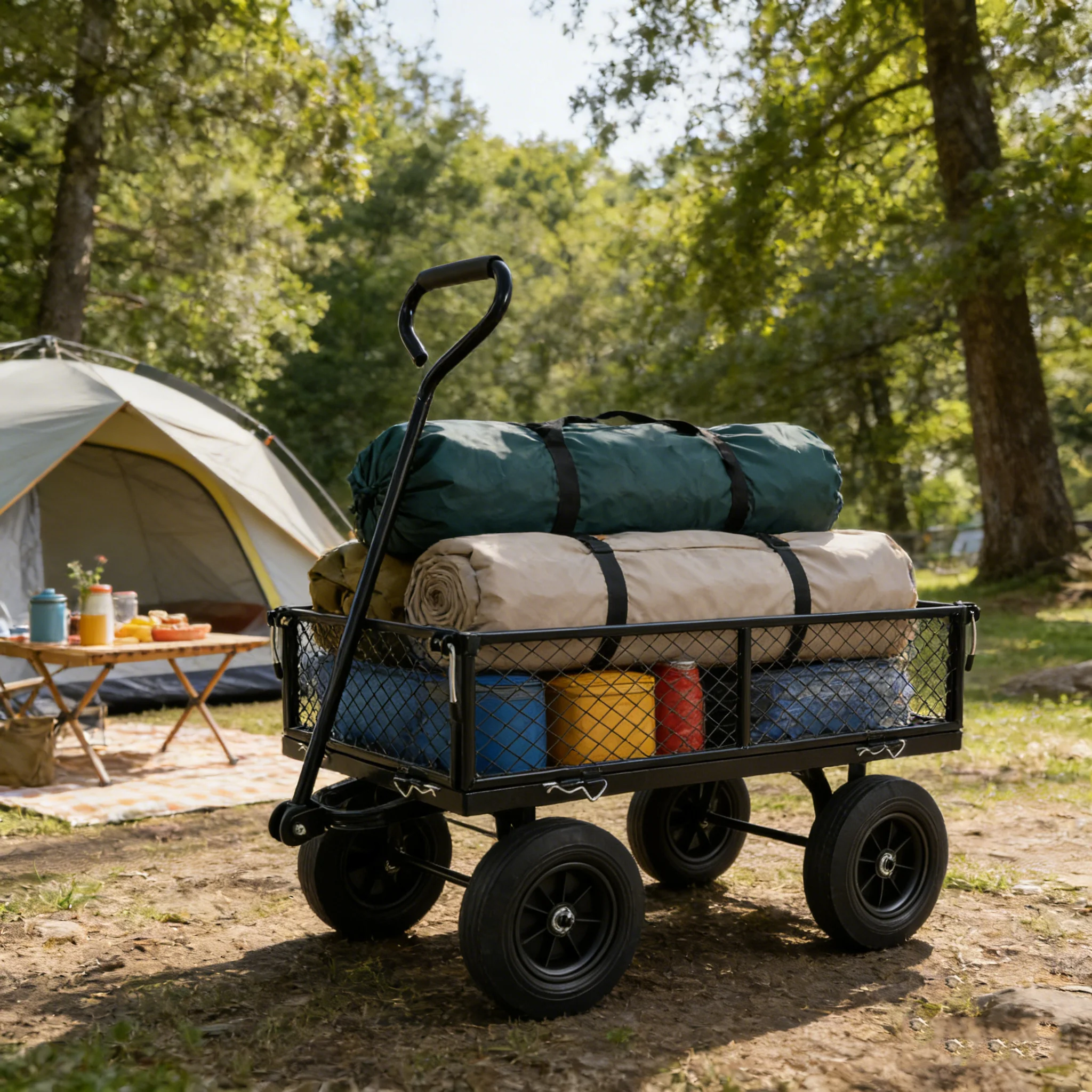 Solid Wheels Garden Cart Wagon - Image 16