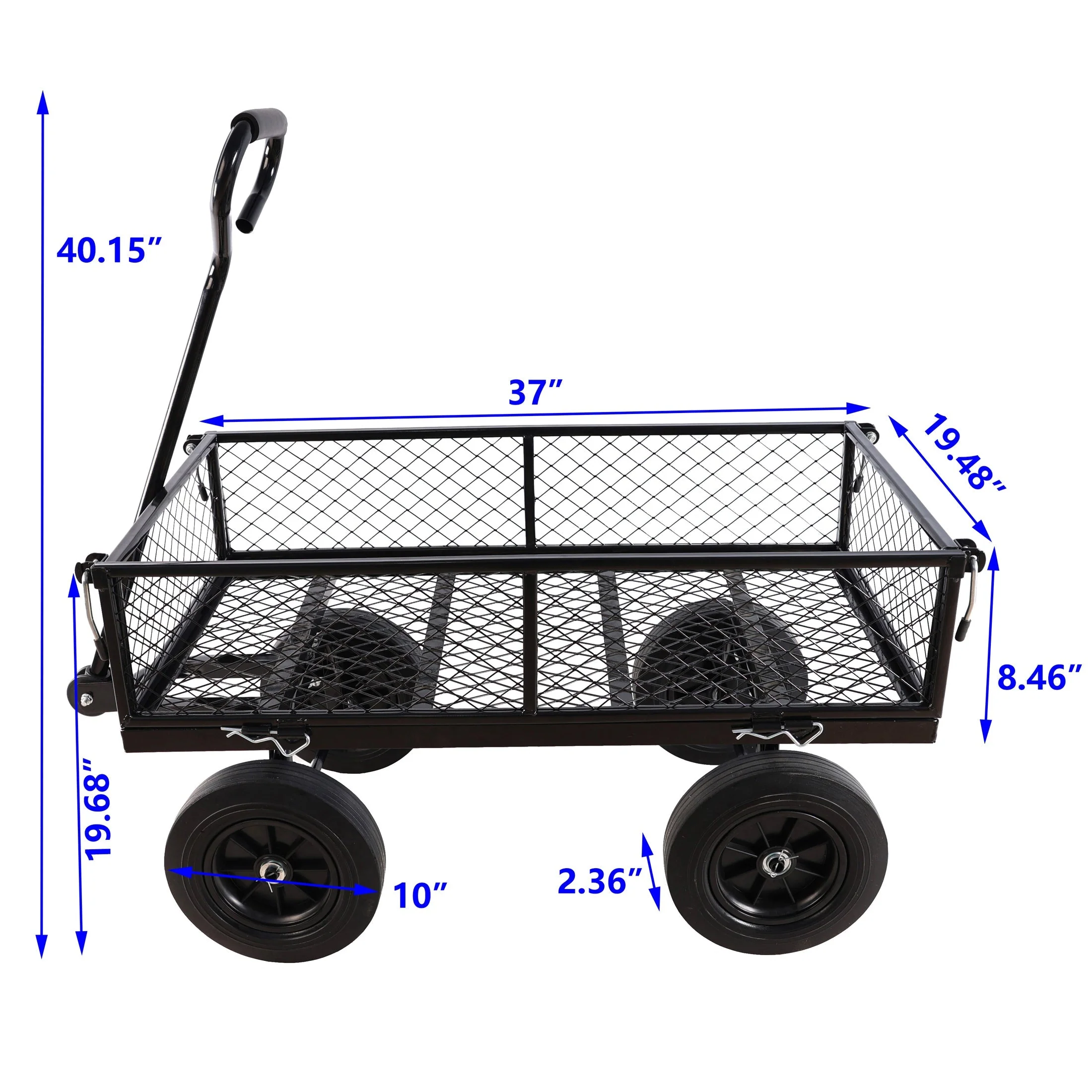 Solid Wheels Garden Cart Wagon - Image 19