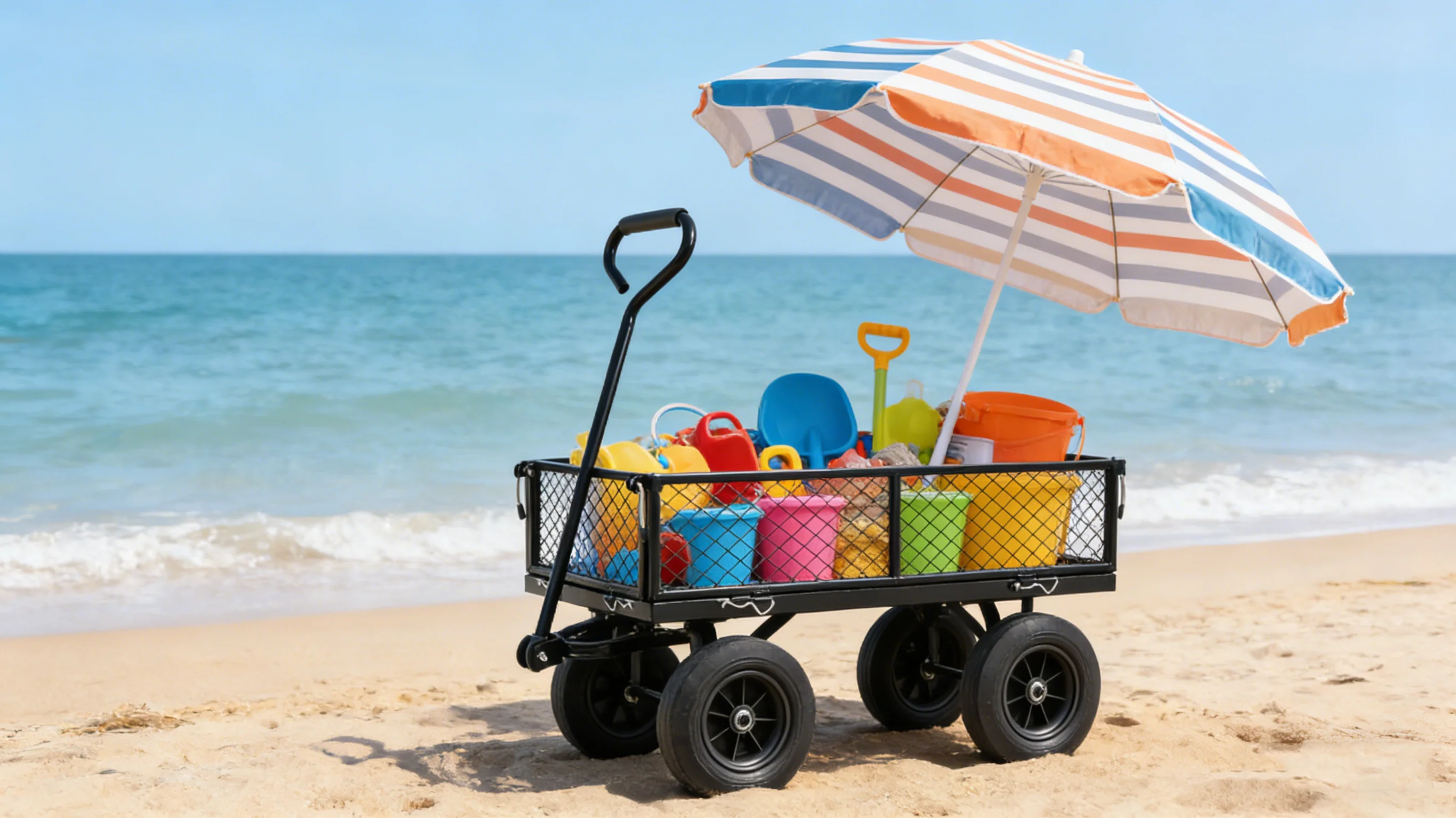 Solid Wheels Garden Cart Wagon - Image 32