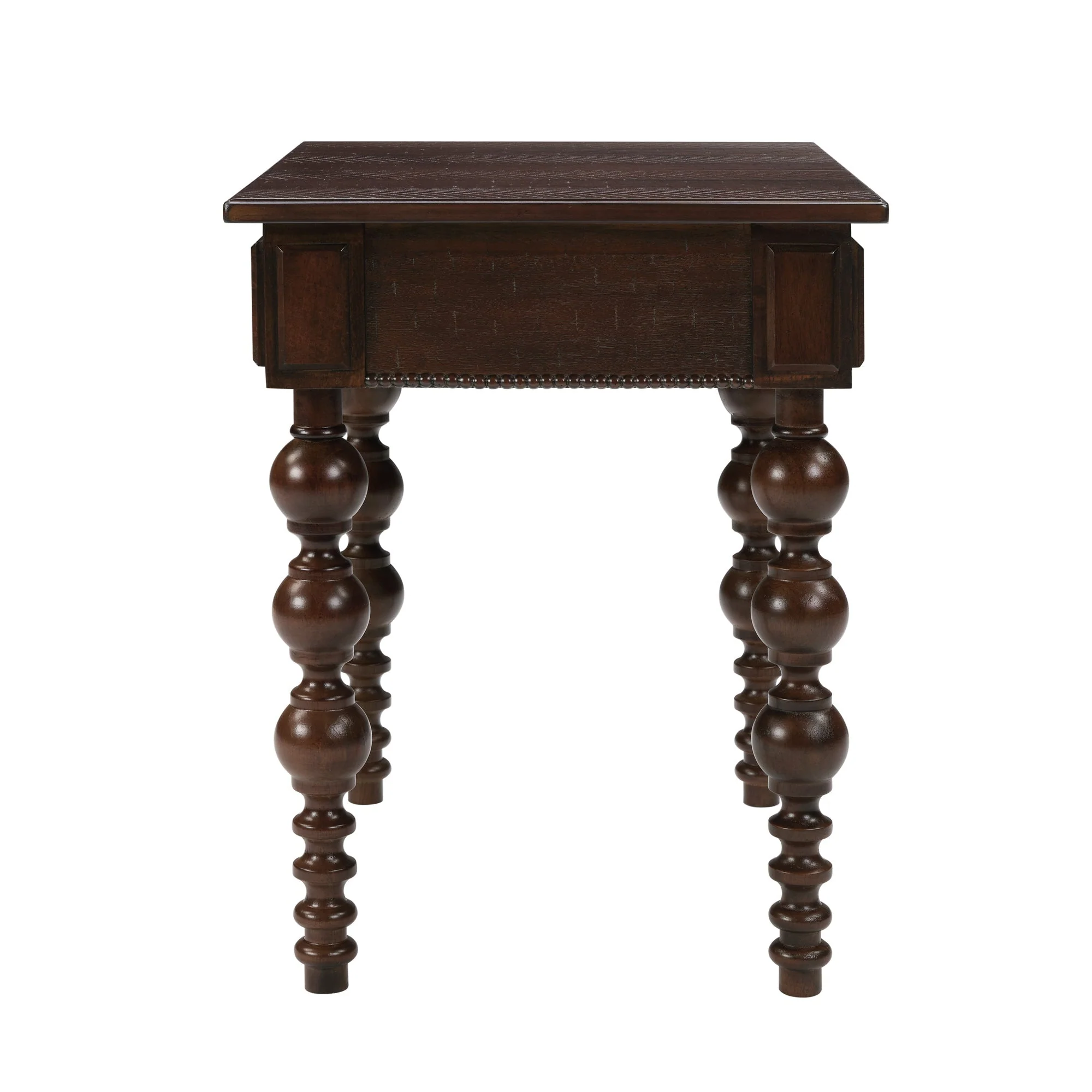 Solid Wood End Table with Drawer in Espresso Finish - Image 10