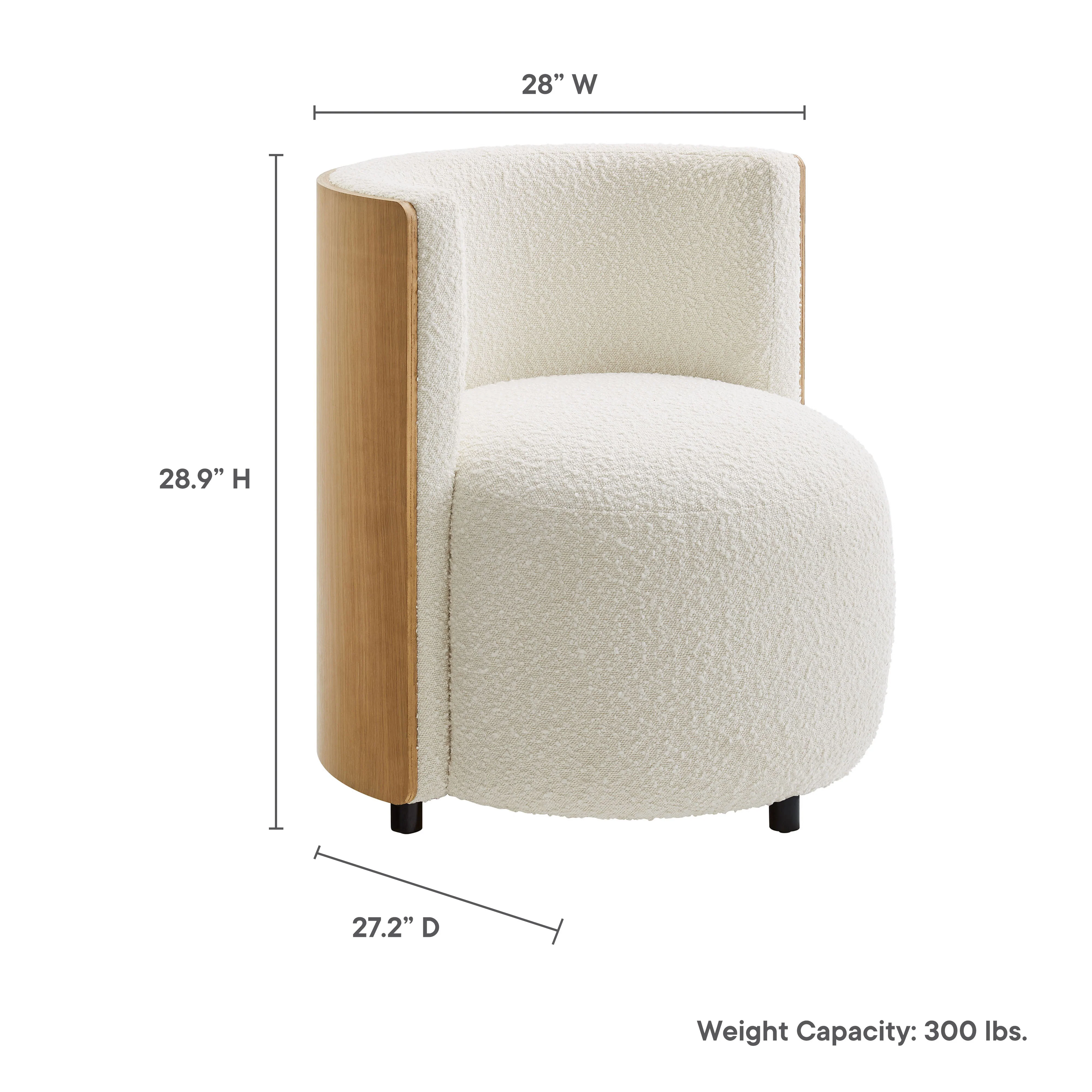 Solis Boucle Accent Chair by Modway - Image 2