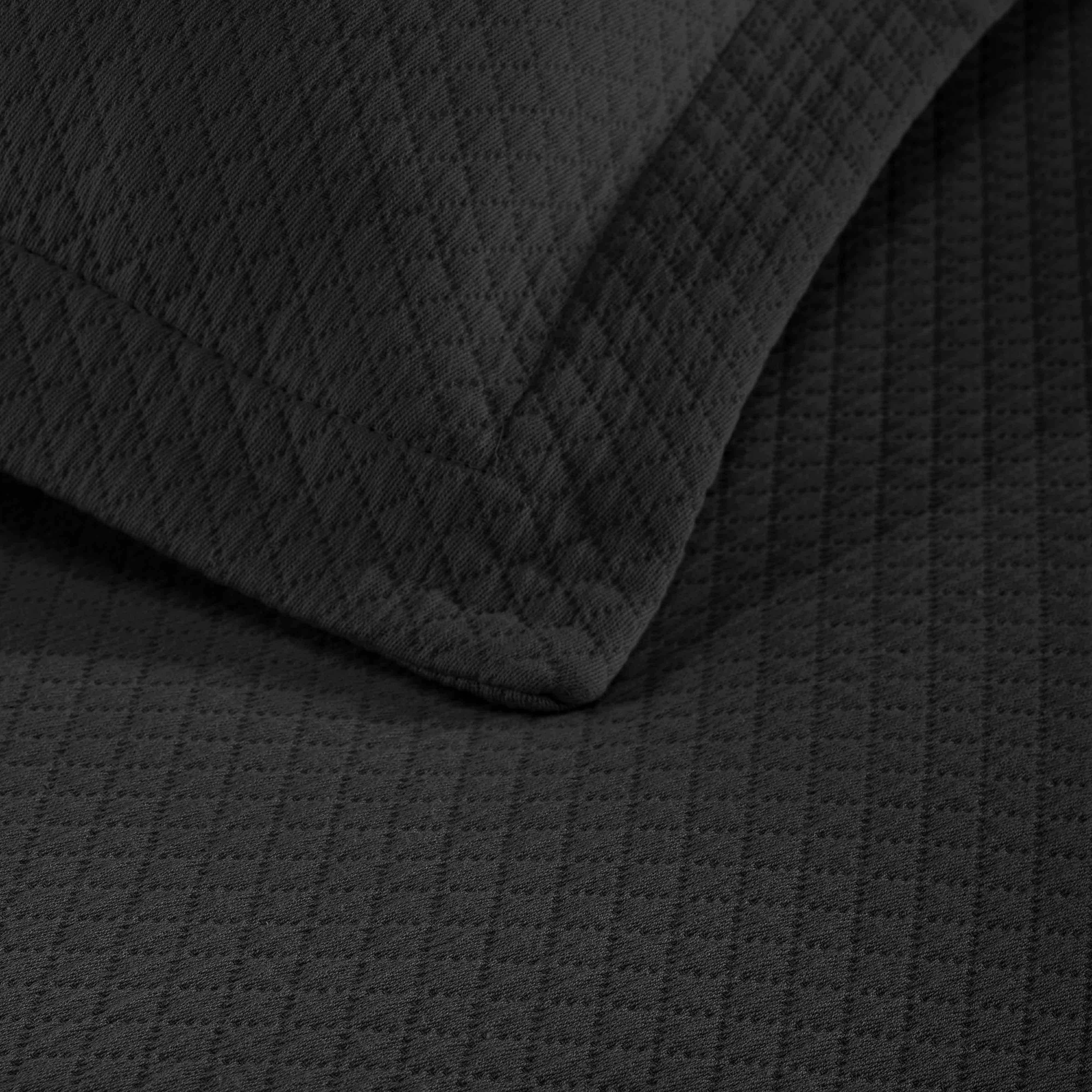 Solitaire Jacquard Matelassé Cotton Diamond Solitaire Bedspread Set - Image 26