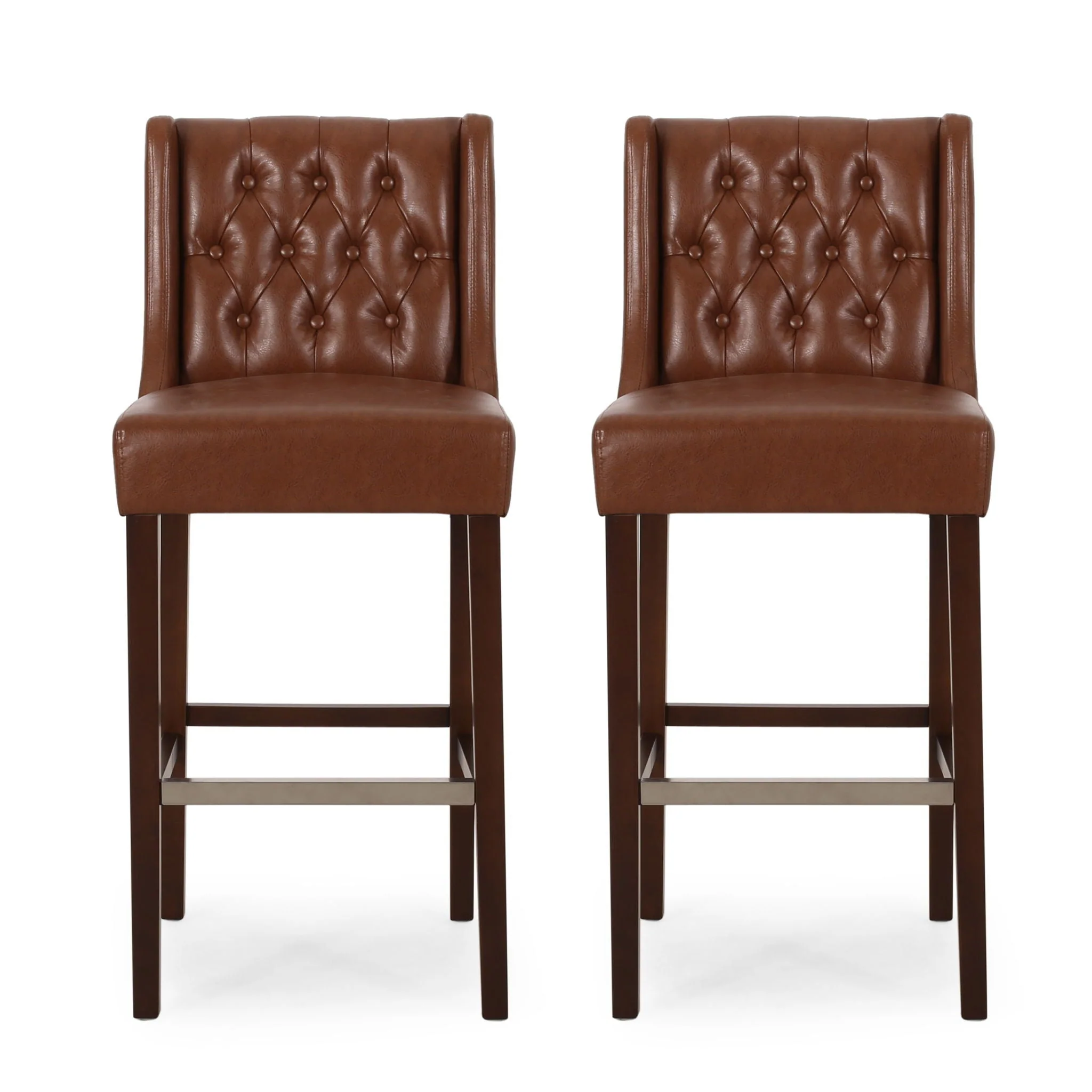 Solstara - Upholstered Dining Barstool With Button Tufted And Wing Back - Image 10