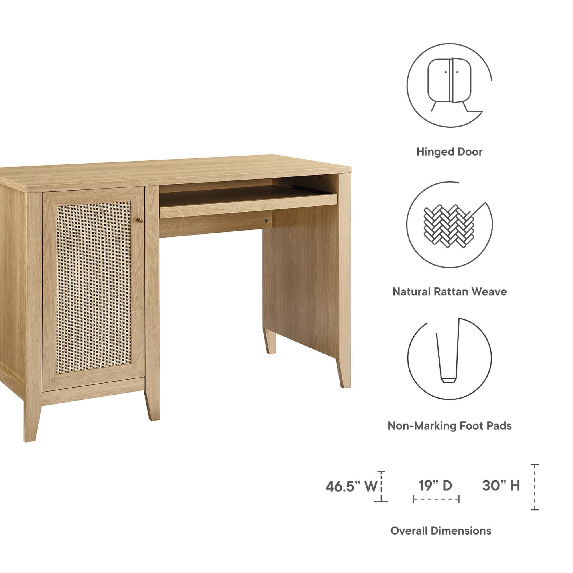 Soma 47" Office Desk by Modway - Image 13