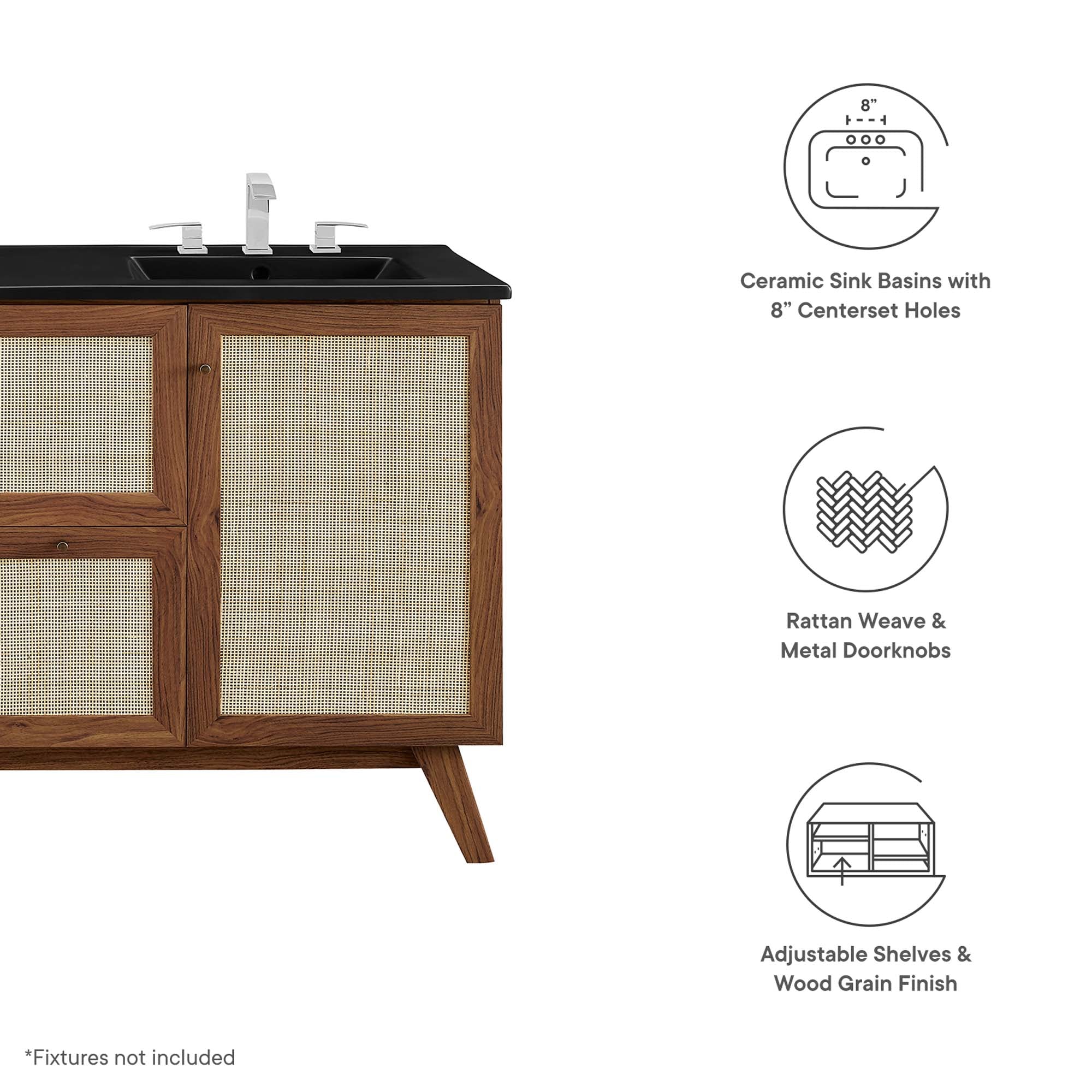 Soma 48" Double Sink Bathroom Vanity by Modway - Image 3