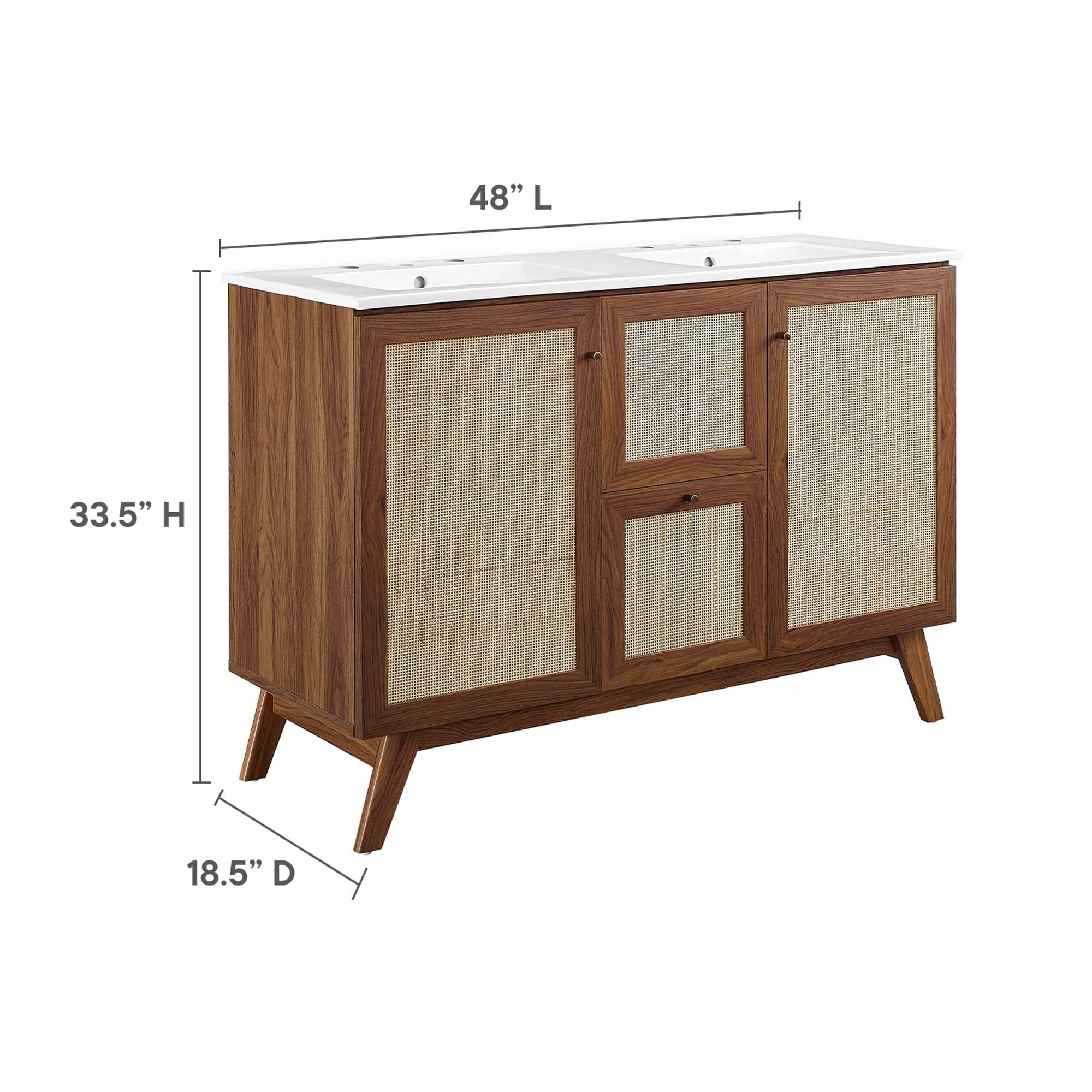 Soma 48" Double Sink Bathroom Vanity by Modway - Image 2