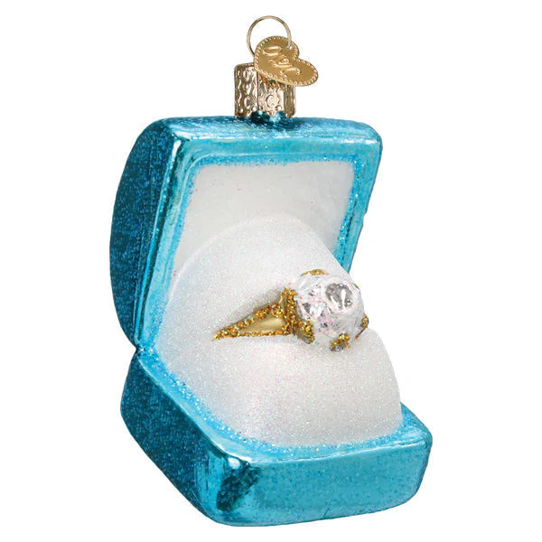Something Blue Ring Box Ornament - Image 3
