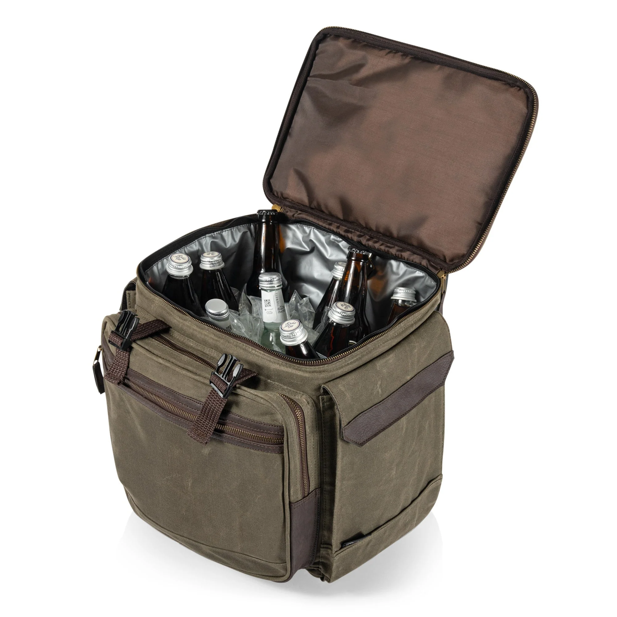 Somm 12 Bottle Insulated Wine Bag with Rolling Cart - Image 12