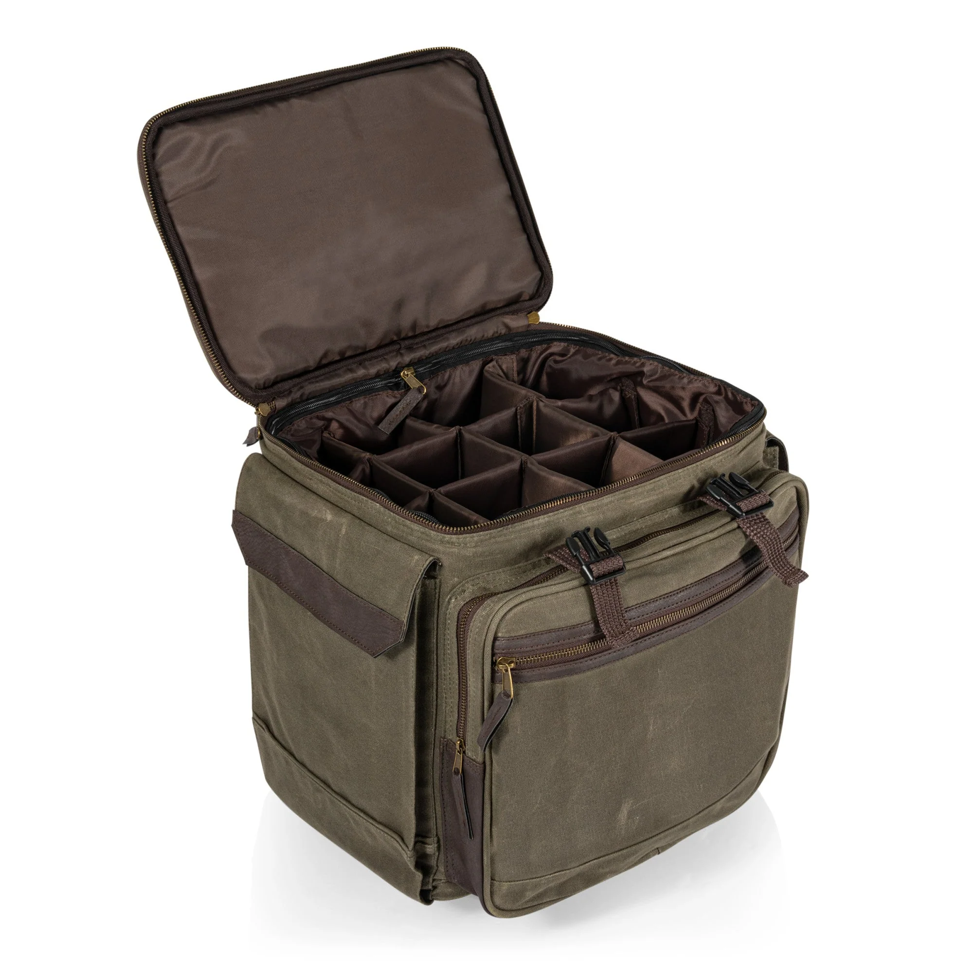 Somm 12 Bottle Insulated Wine Bag with Rolling Cart - Image 9