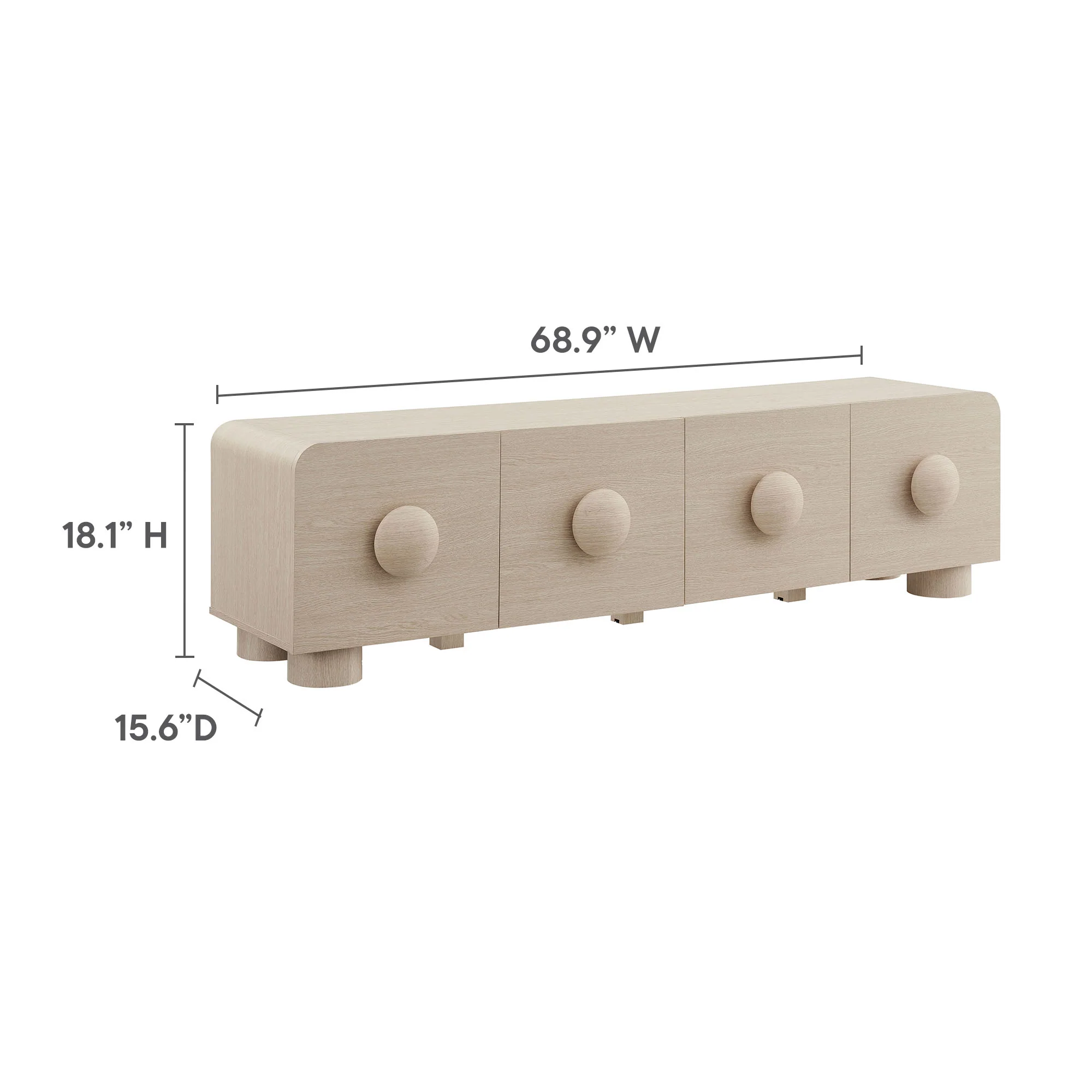 Sonnet 69" Low Profile TV Stand by Modway - Image 12