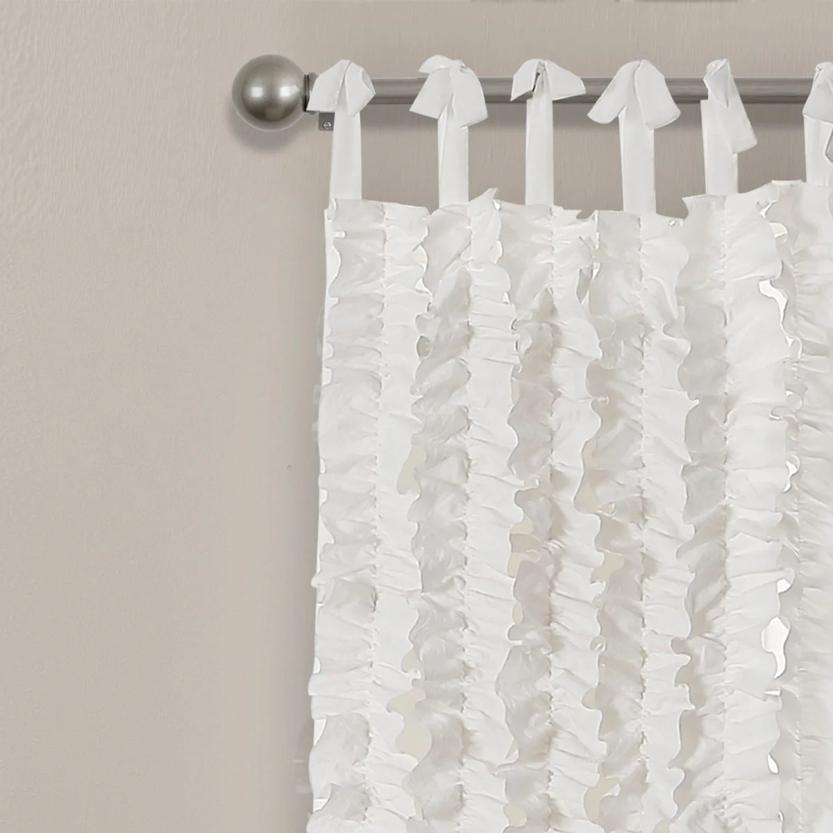 Sophia Ruffle Window Curtain Panel Set - Image 3
