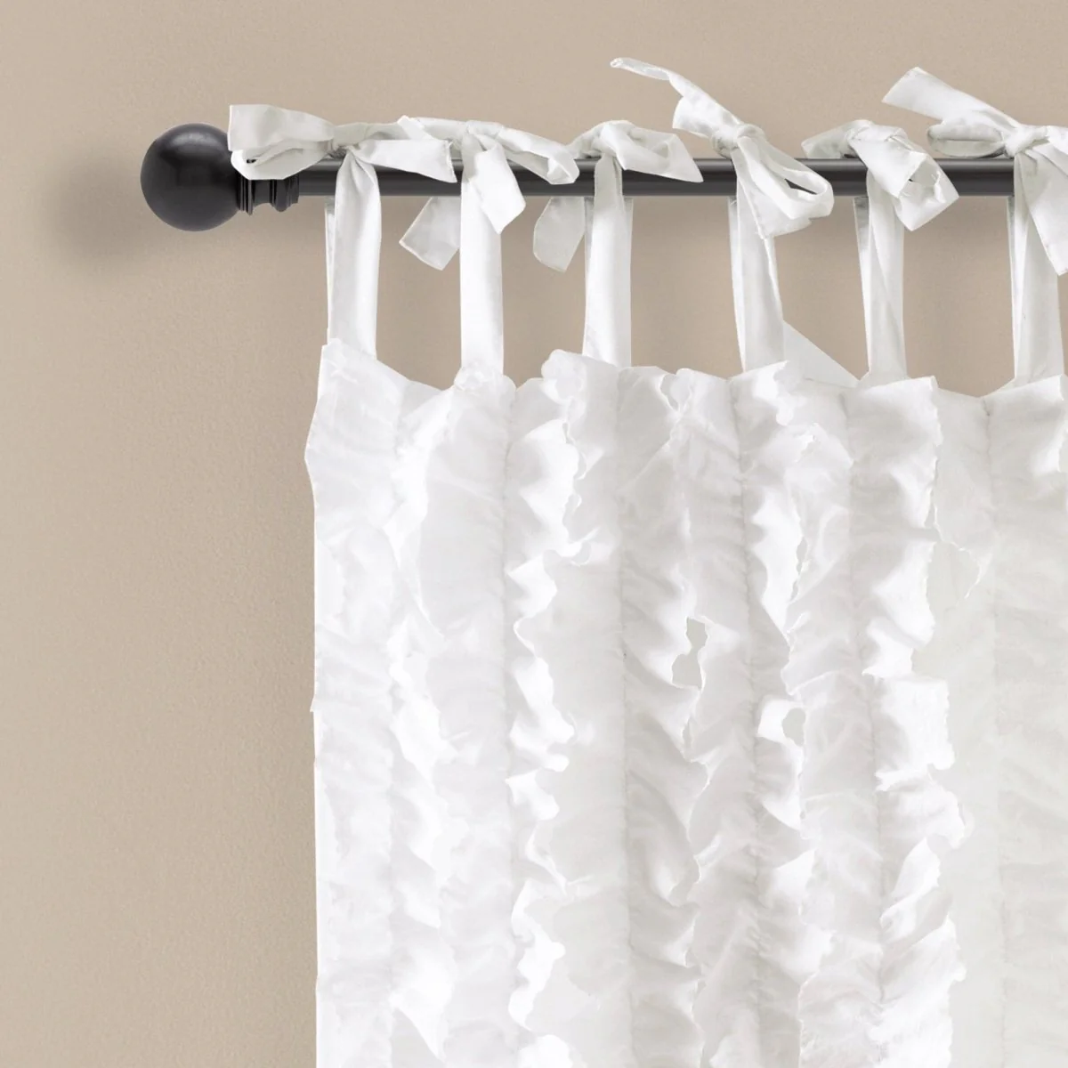 Sophia Ruffle Window Curtain Panel Set - Image 5