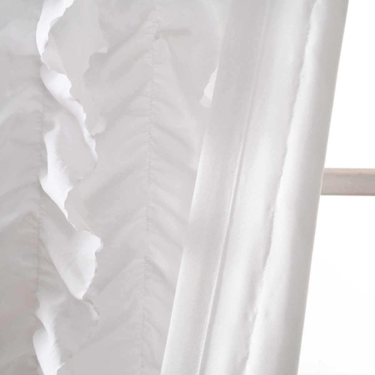 Sophia Ruffle Window Curtain Panel Set - Image 8