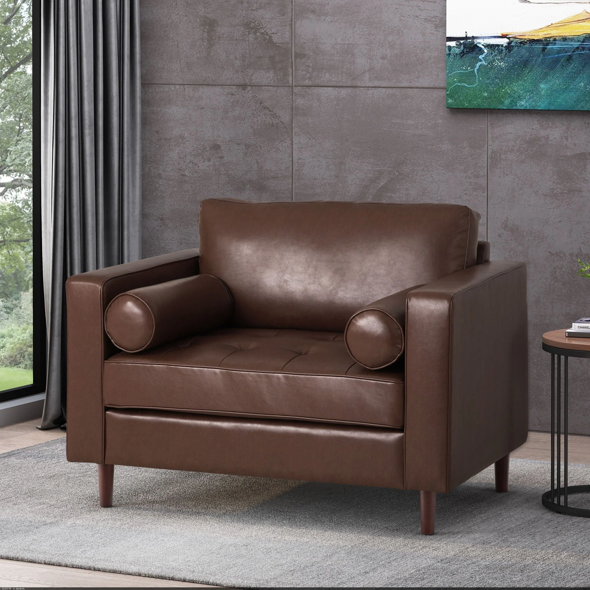 Sophisticated Club Chair With Relaxing Comfor - Image 4
