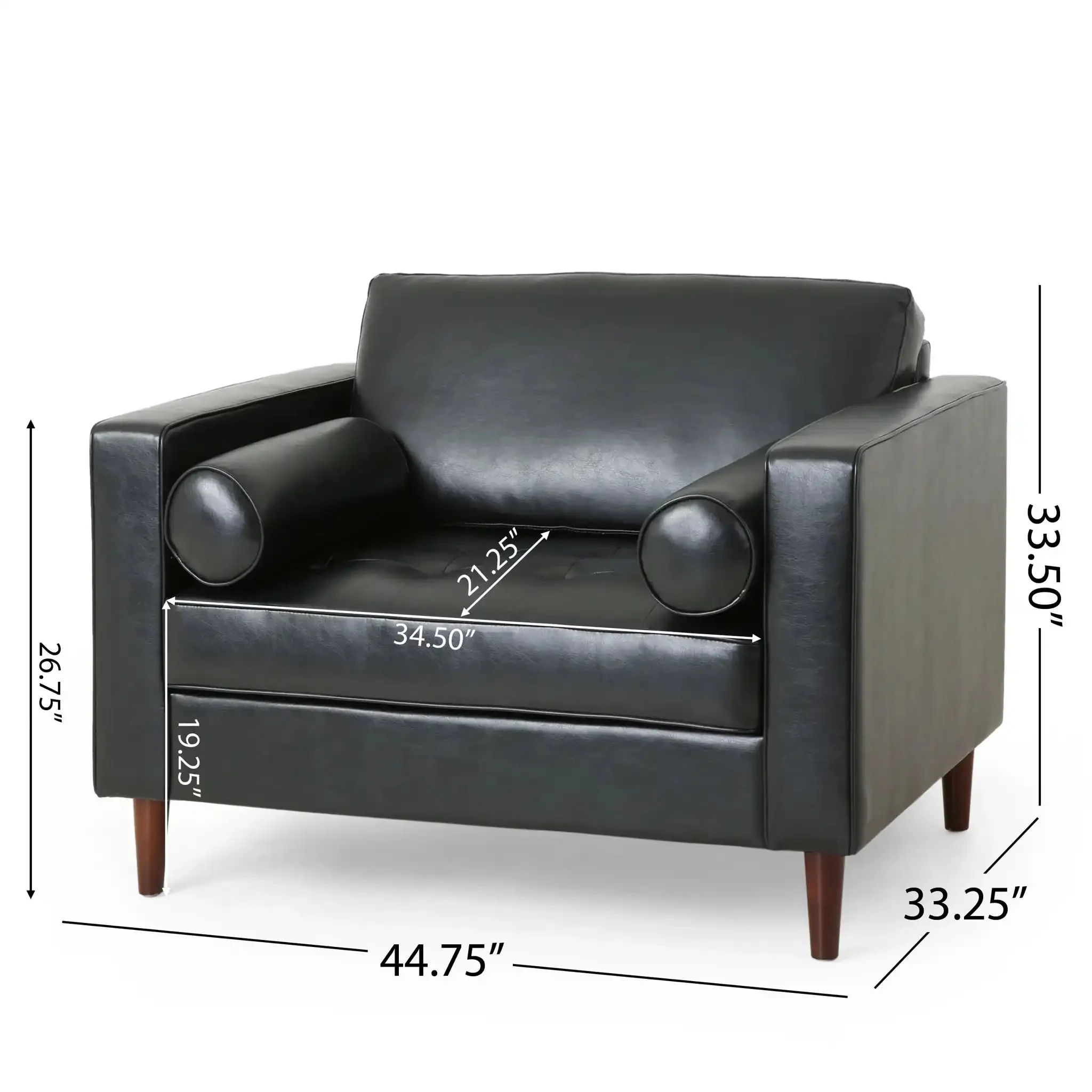 Sophisticated Club Chair With Relaxing Comfor - Image 5