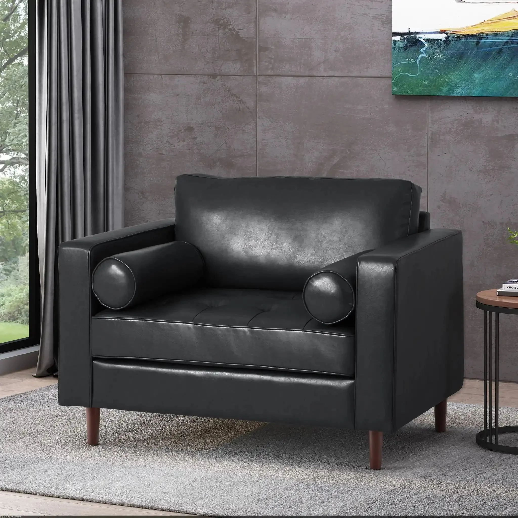 Sophisticated Club Chair With Relaxing Comfor - Image 8