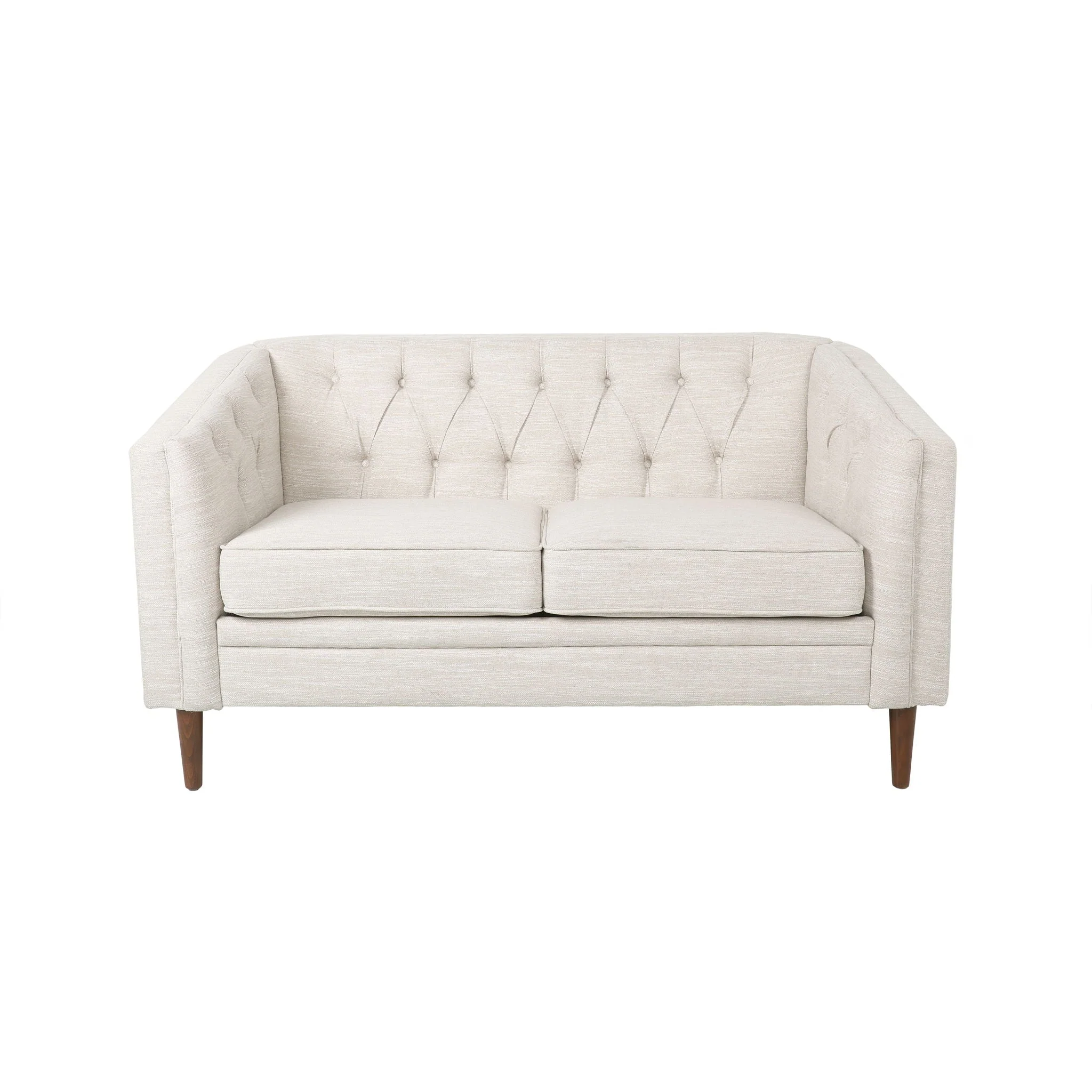 Sophisticated Loveseat With Diamond Stitched Detailing - Image 3