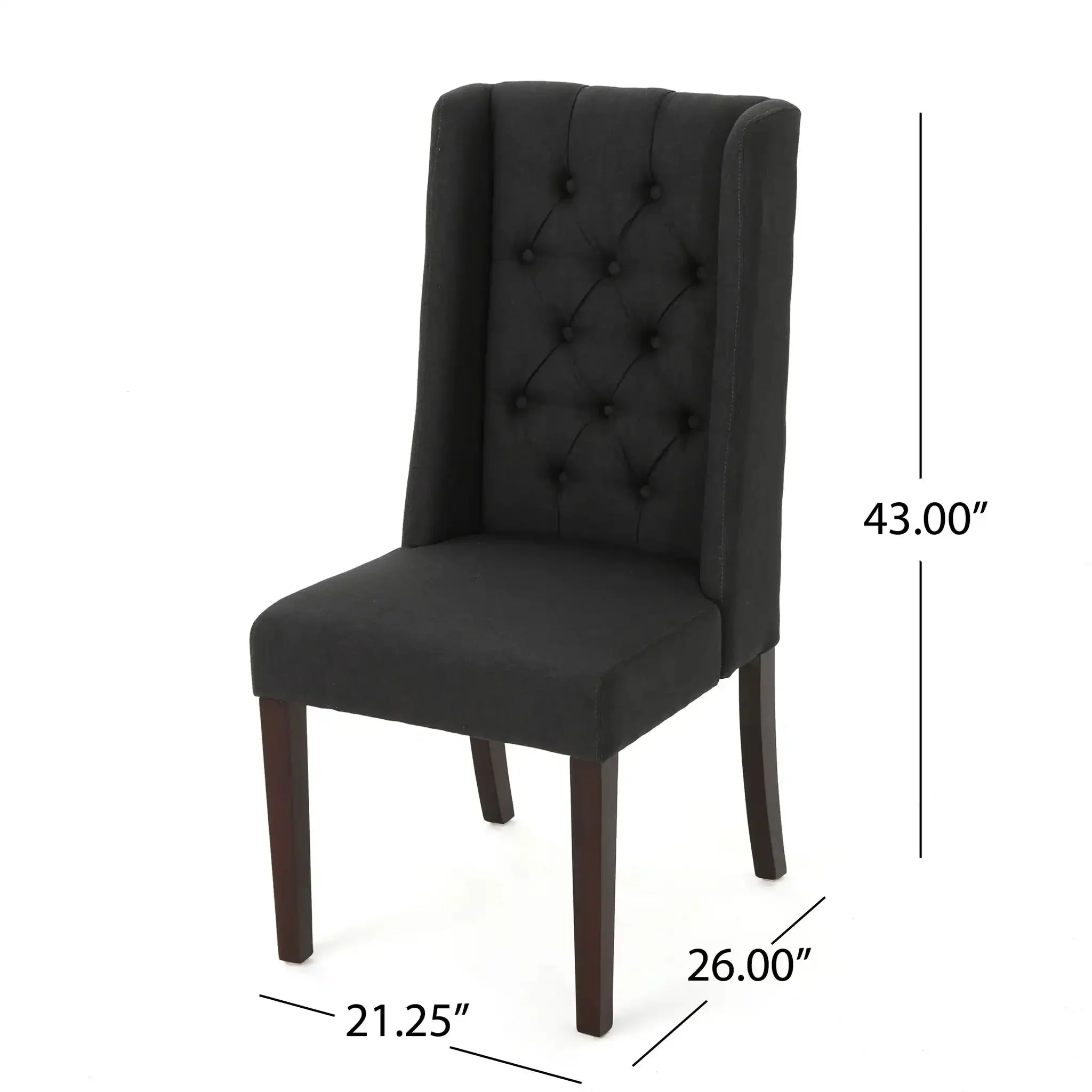 Sophisticated Tufted Dining Chair With High Back Design - Image 17