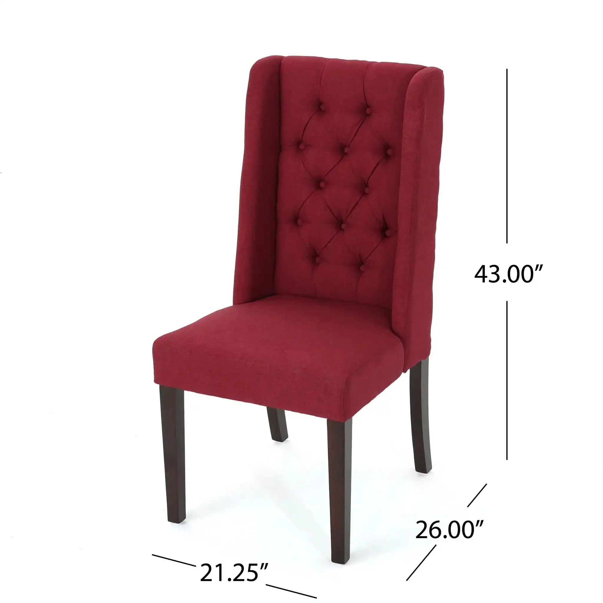 Sophisticated Tufted Dining Chair With High Back Design - Image 19