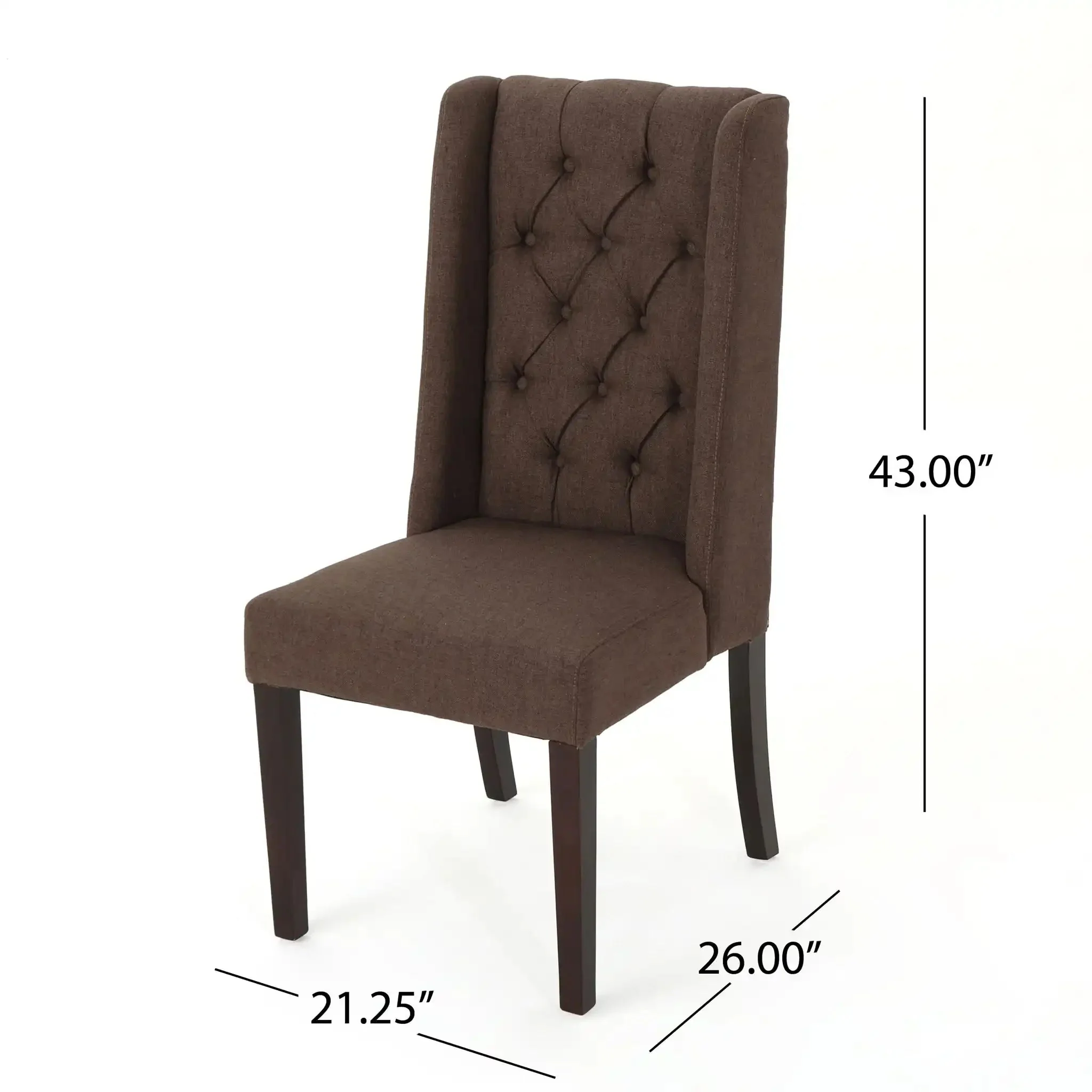 Sophisticated Tufted Dining Chair With High Back Design - Image 20