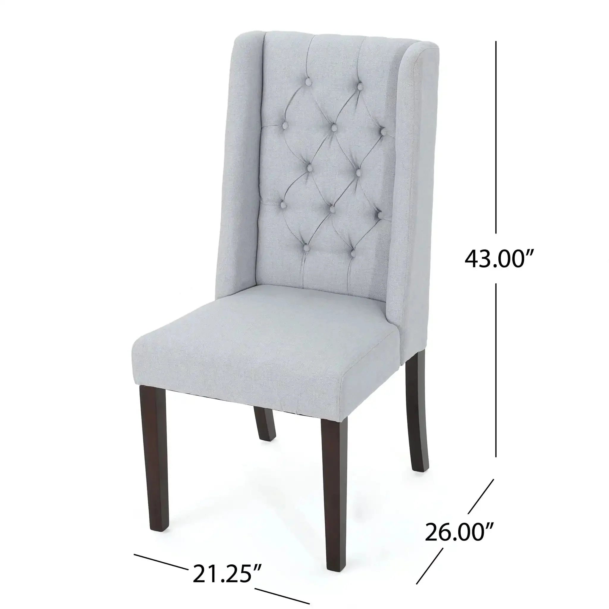 Sophisticated Tufted Dining Chair With High Back Design - Image 23