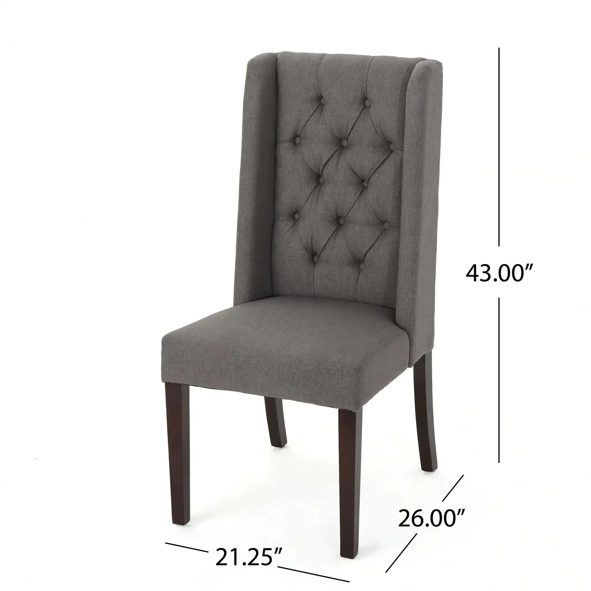 Sophisticated Tufted Dining Chair With High Back Design - Image 24