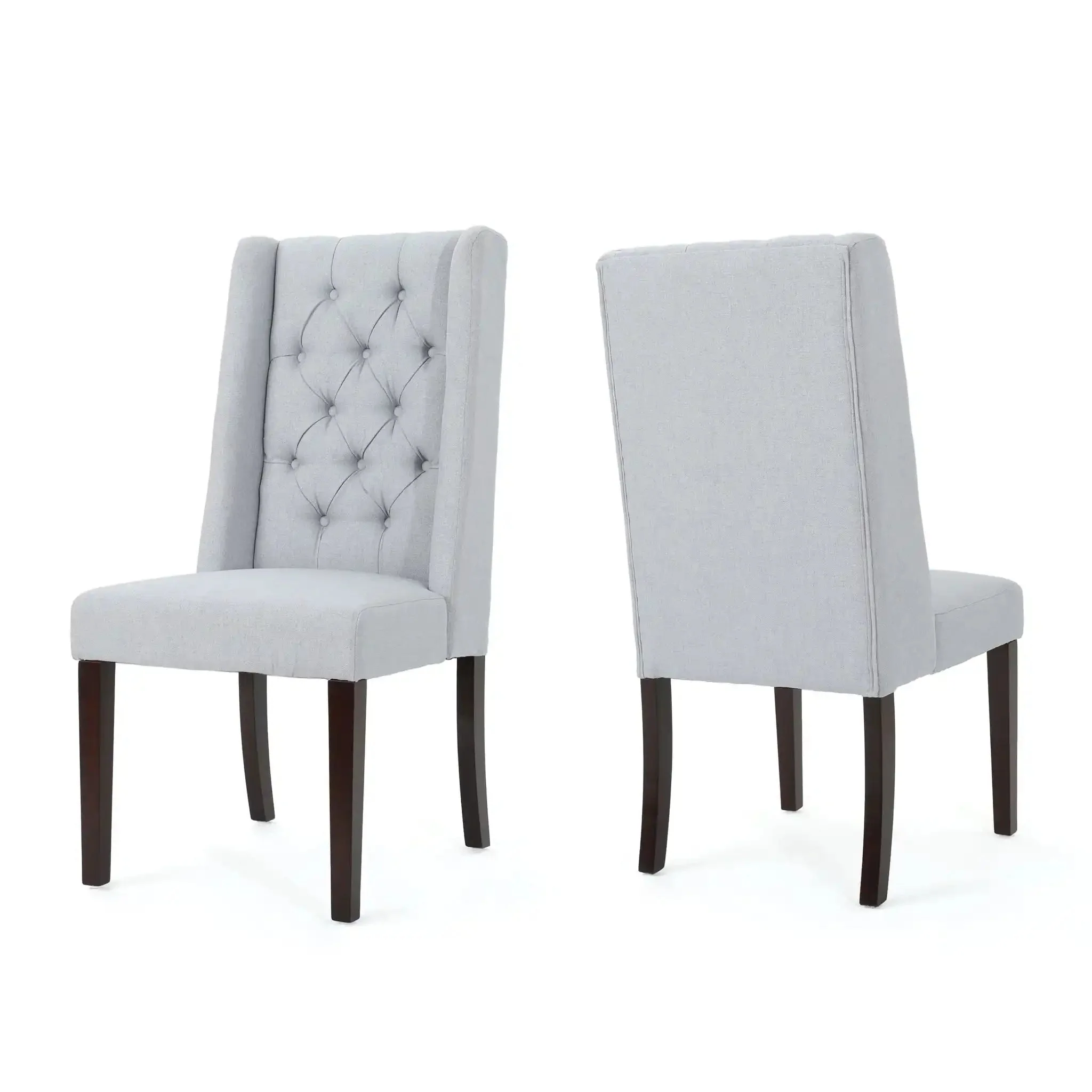 Sophisticated Tufted Dining Chair With High Back Design - Image 3