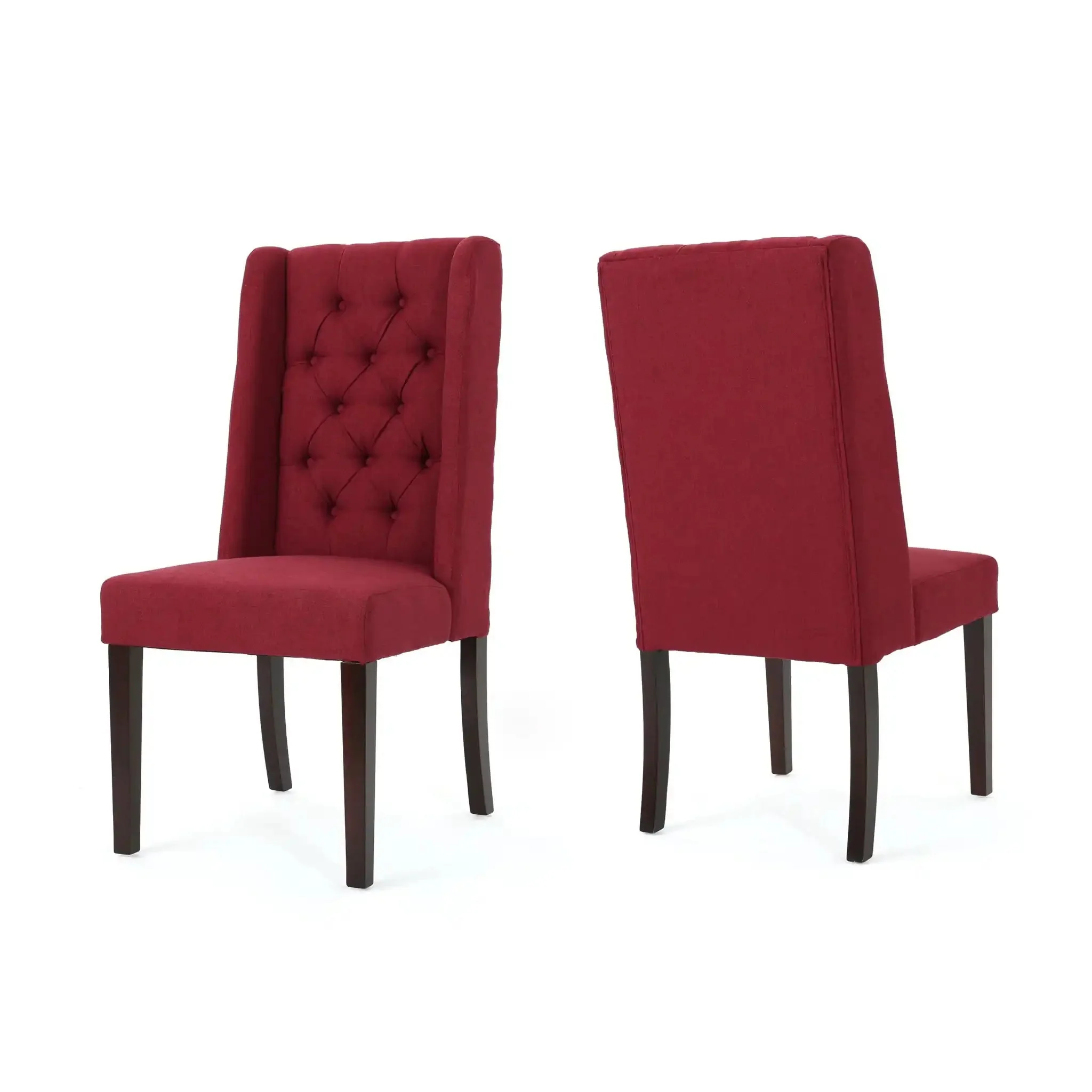 Sophisticated Tufted Dining Chair With High Back Design - Image 5