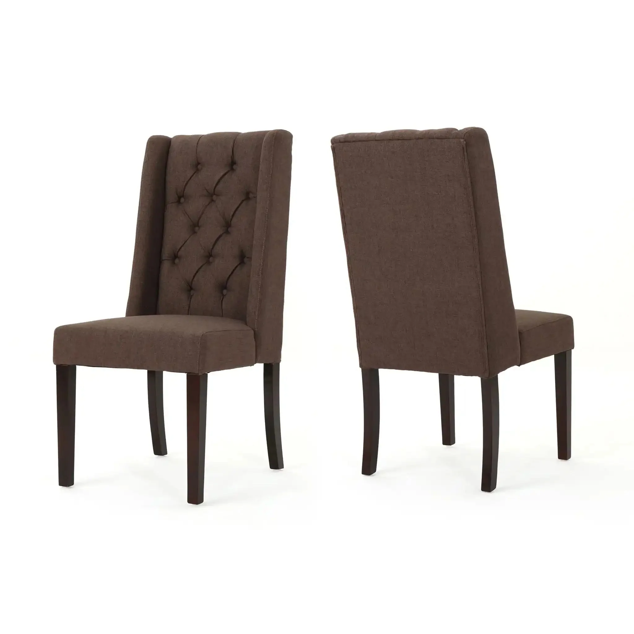 Sophisticated Tufted Dining Chair With High Back Design - Image 6