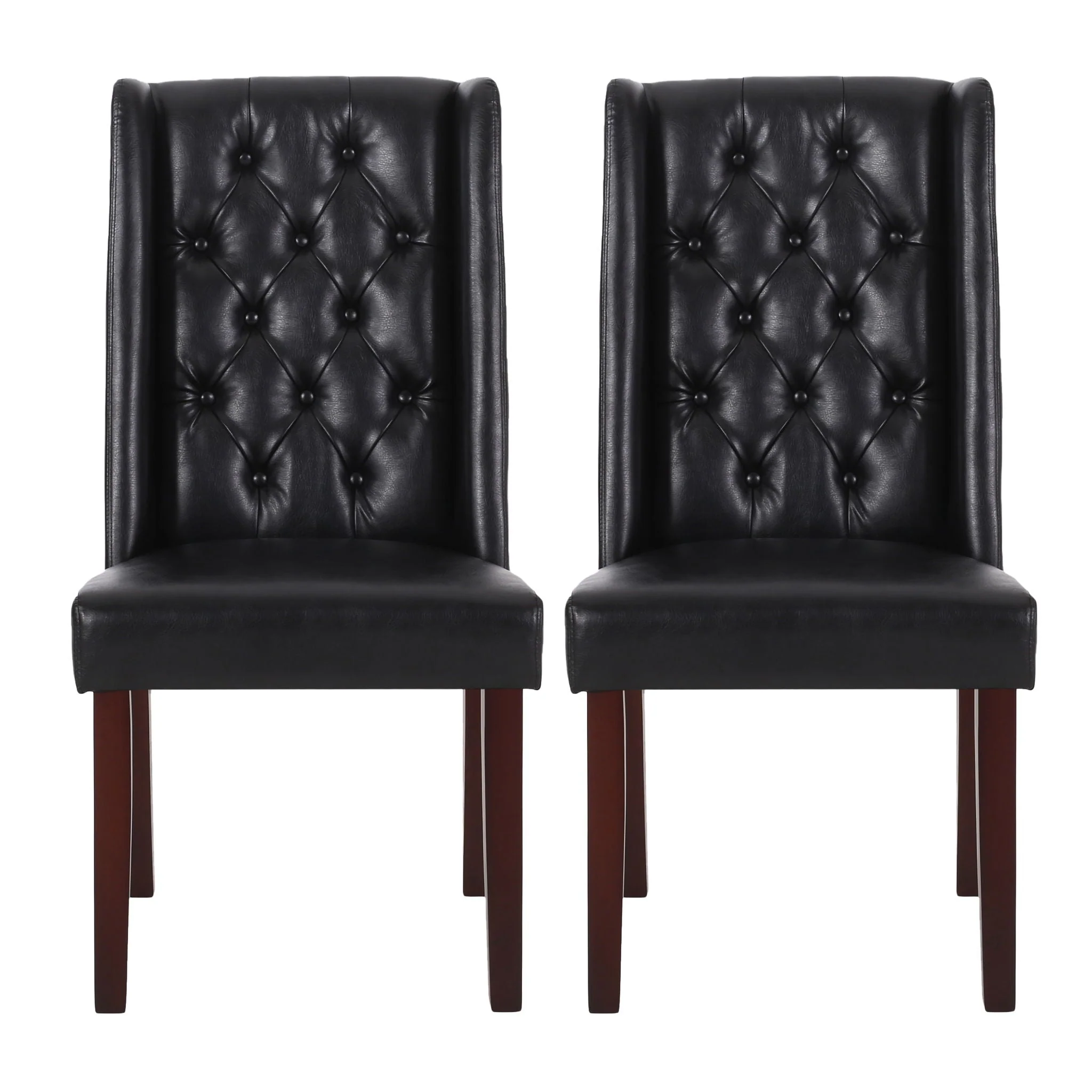 Sophisticated Tufted Dining Chair With High Back Design - Image 7
