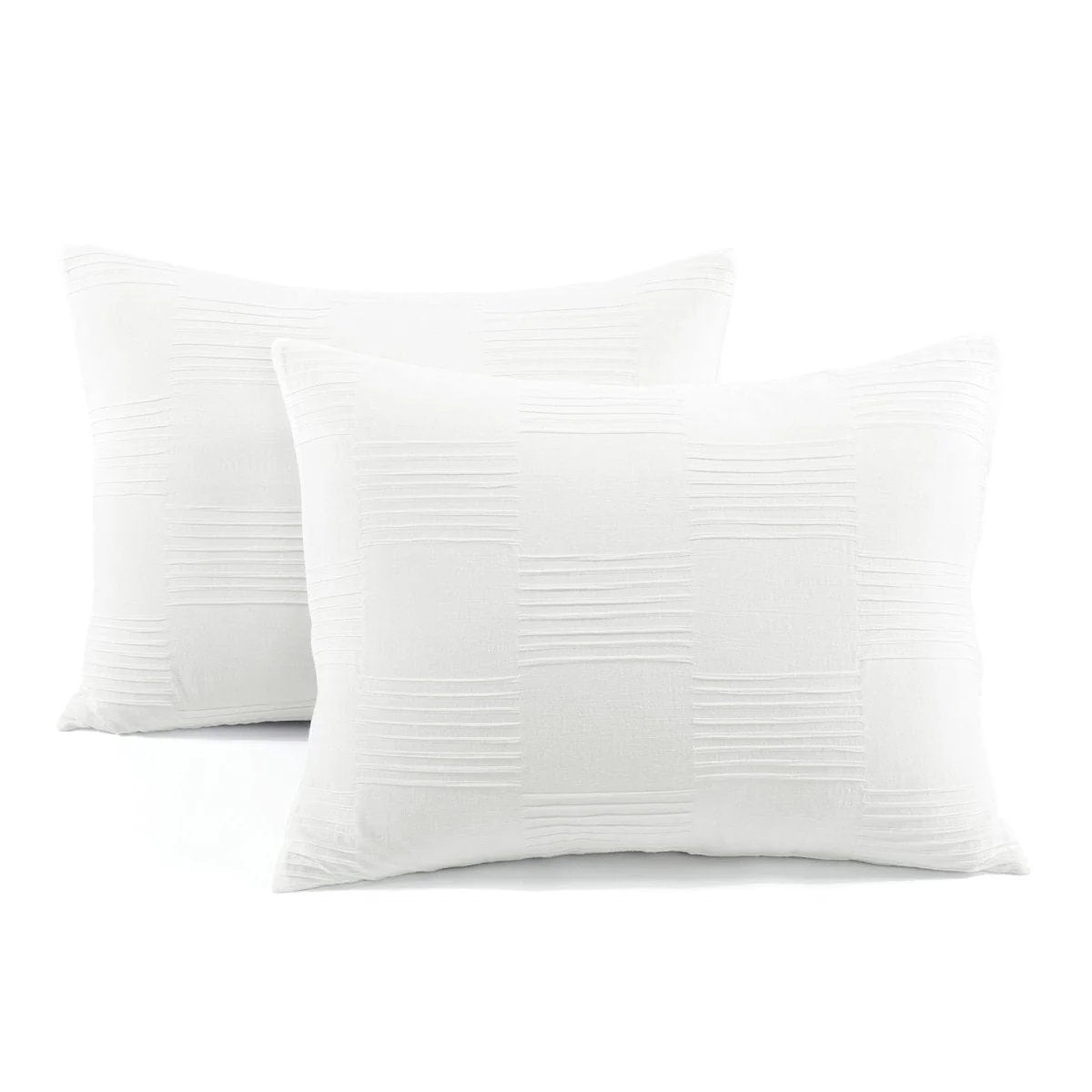 Sorano Chambray Textured Jacquard Cotton Duvet Cover 3 Piece Set - Image 32