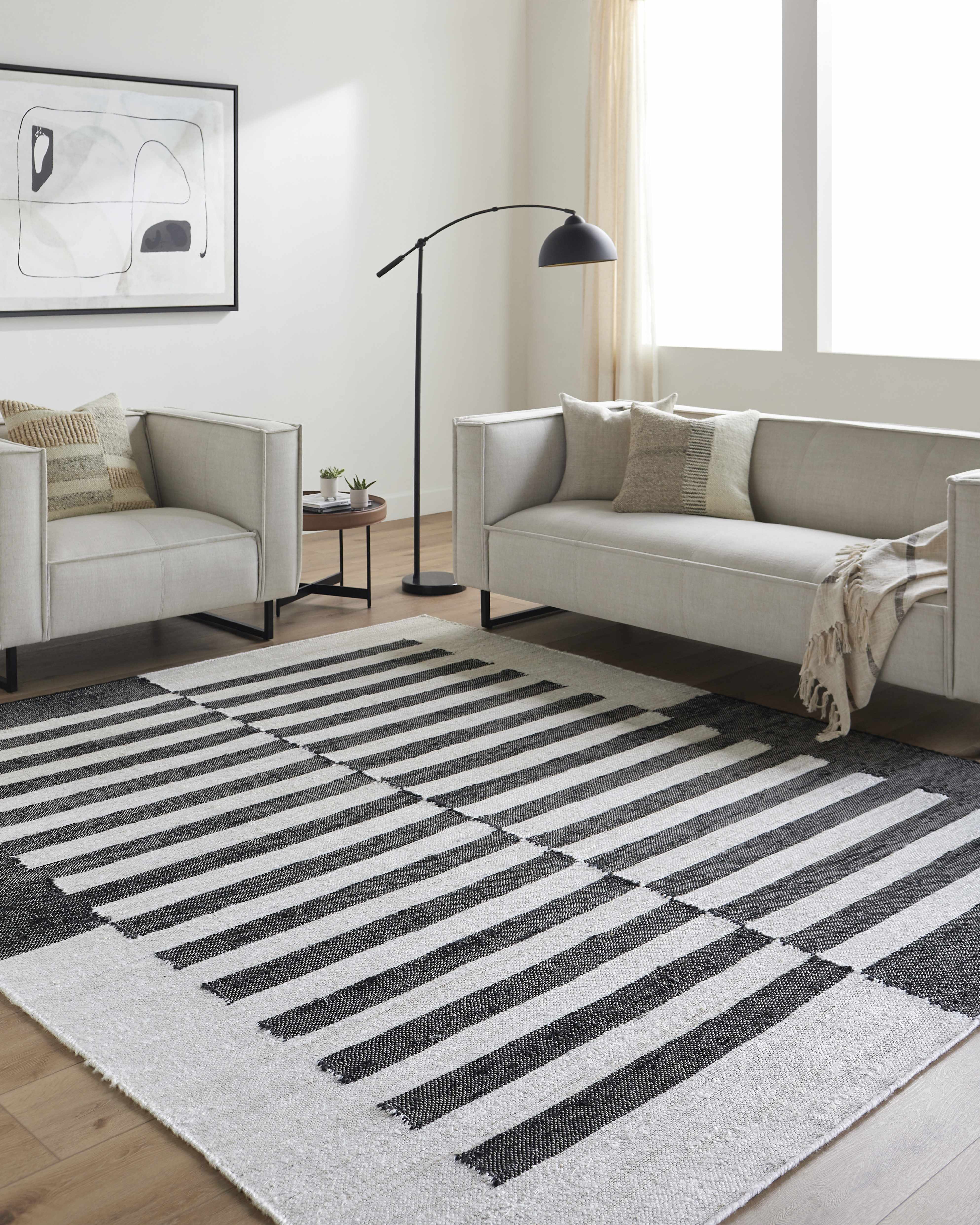 Soren Black&White Jute Area Rug - Image 2