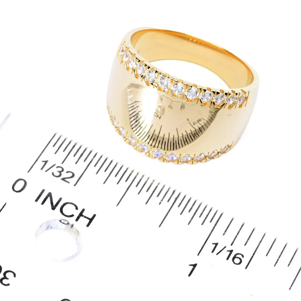Sorrento Italian Silver 0.64 DEW Simulated Diamond Tapered Band Ring - Image 2