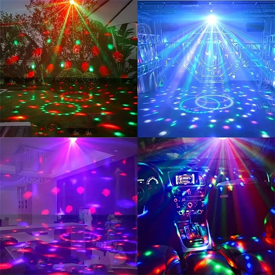 Sound Activated Rotating Disco Ball Light RGB LED Party Stage Lamp for Home - Image 4
