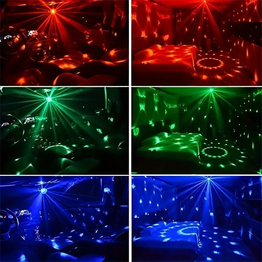 Sound Activated Rotating Disco Ball Light RGB LED Party Stage Lamp for Home - Image 5