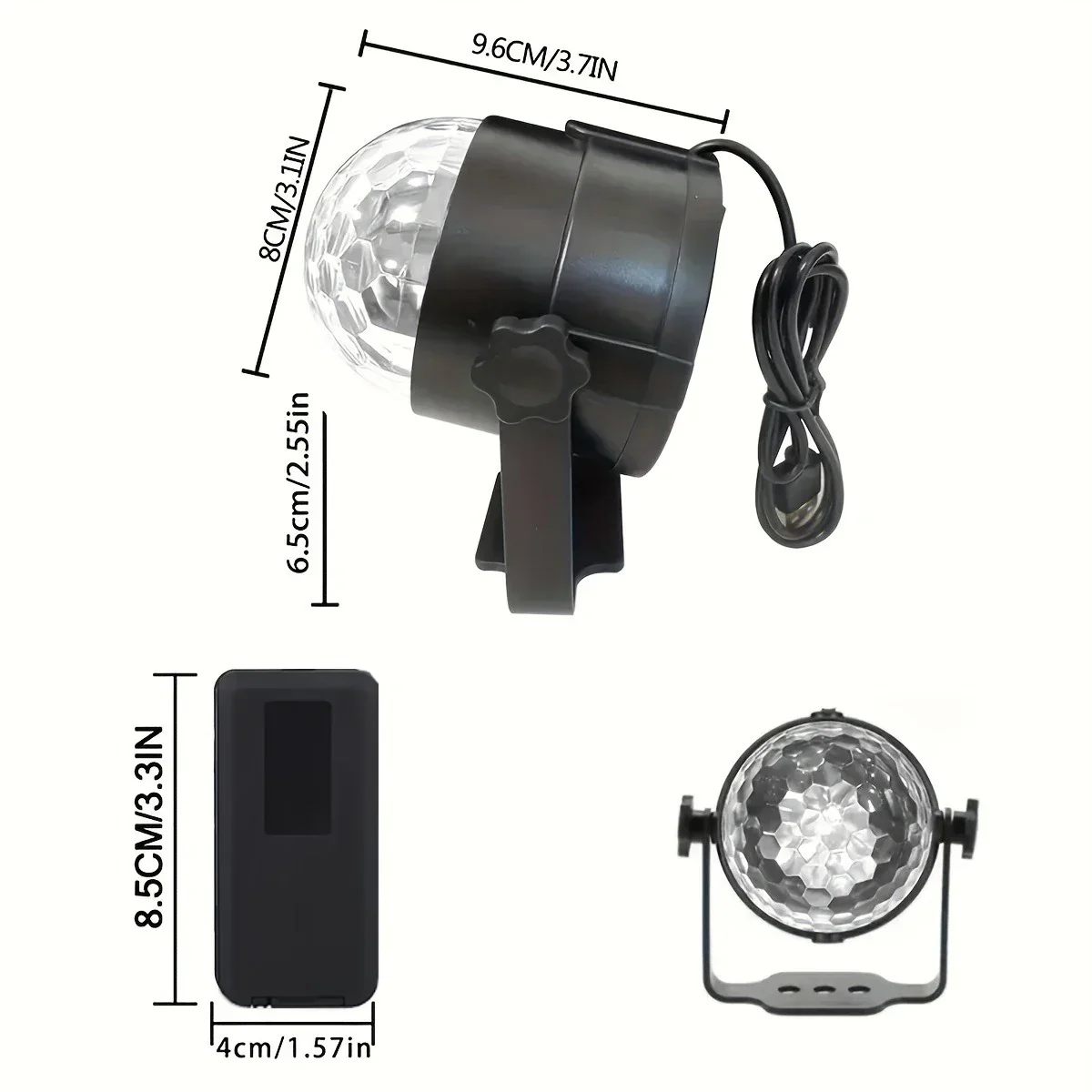 Sound Activated Rotating Disco Ball Light RGB LED Party Stage Lamp for Home - Image 6