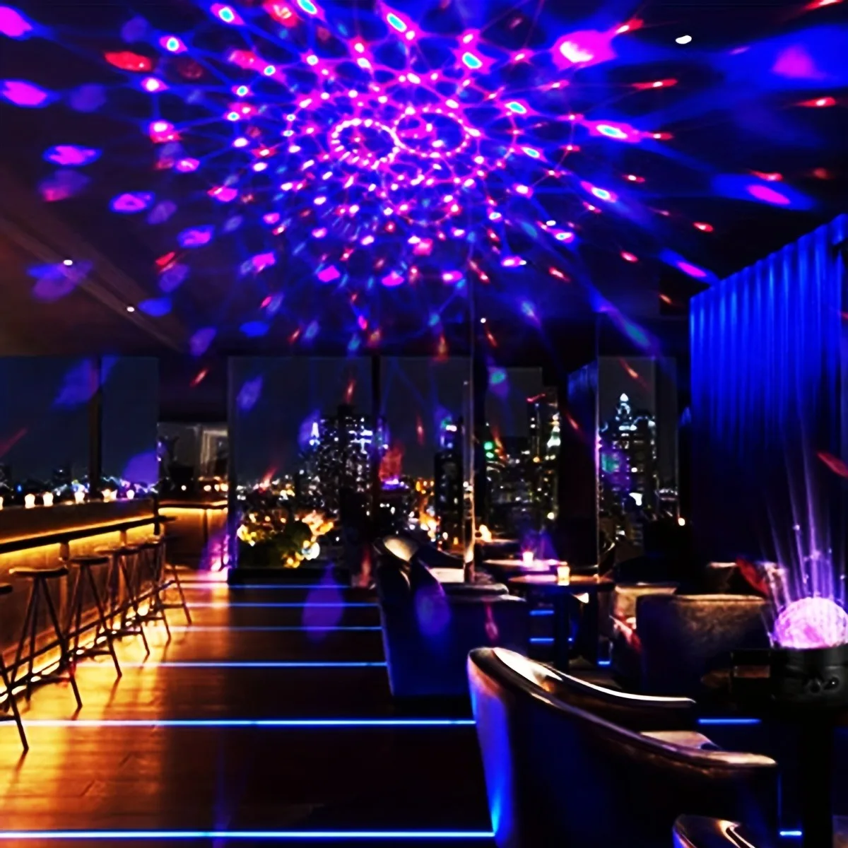 Sound Activated Rotating Disco Ball Light RGB LED Party Stage Lamp for Home - Image 9