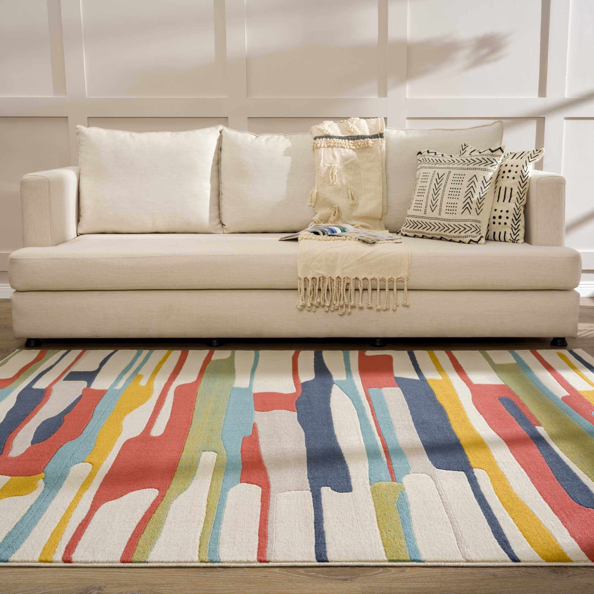 Southfields Colorful Modern Area Carpet - Image 13