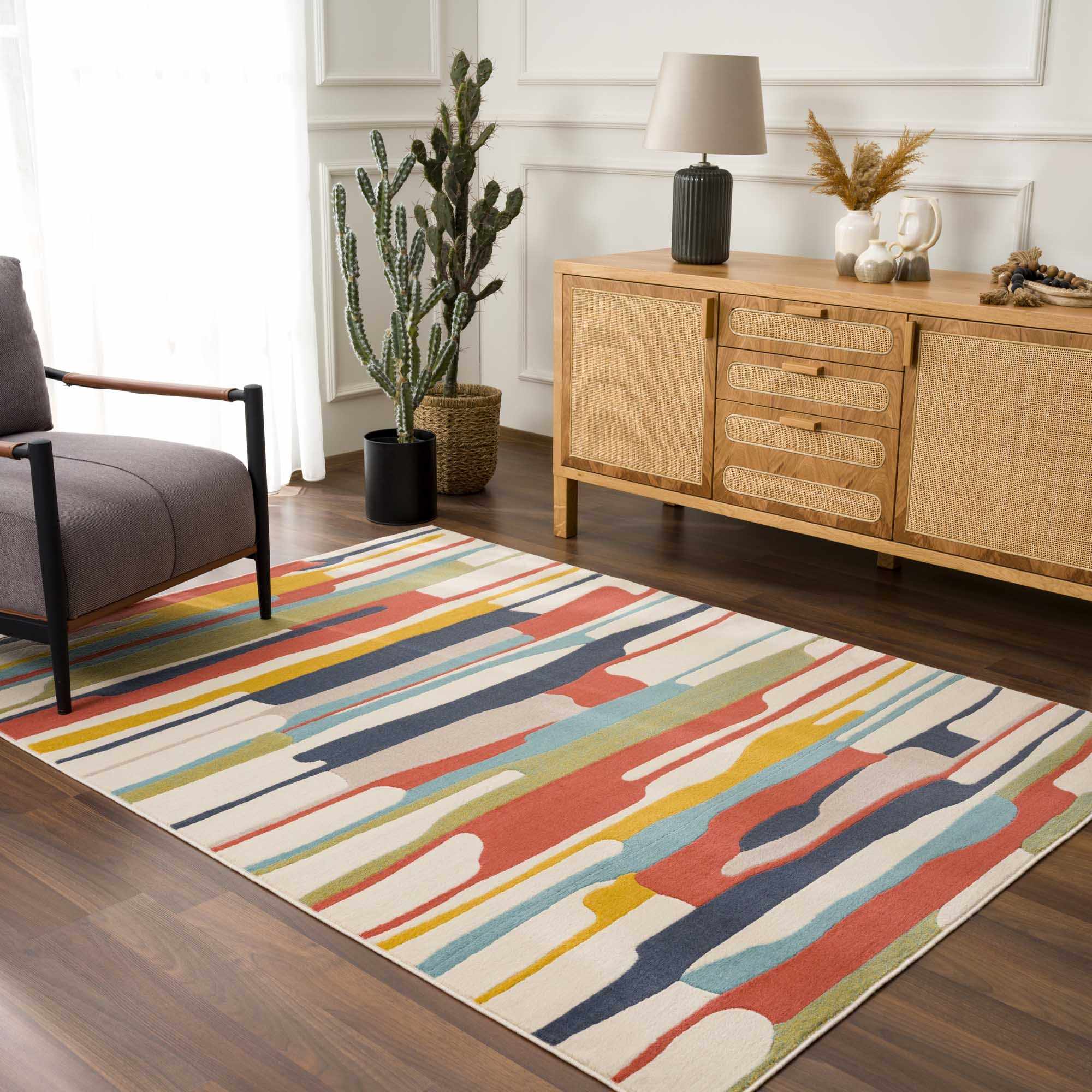 Southfields Colorful Modern Area Carpet - Image 14