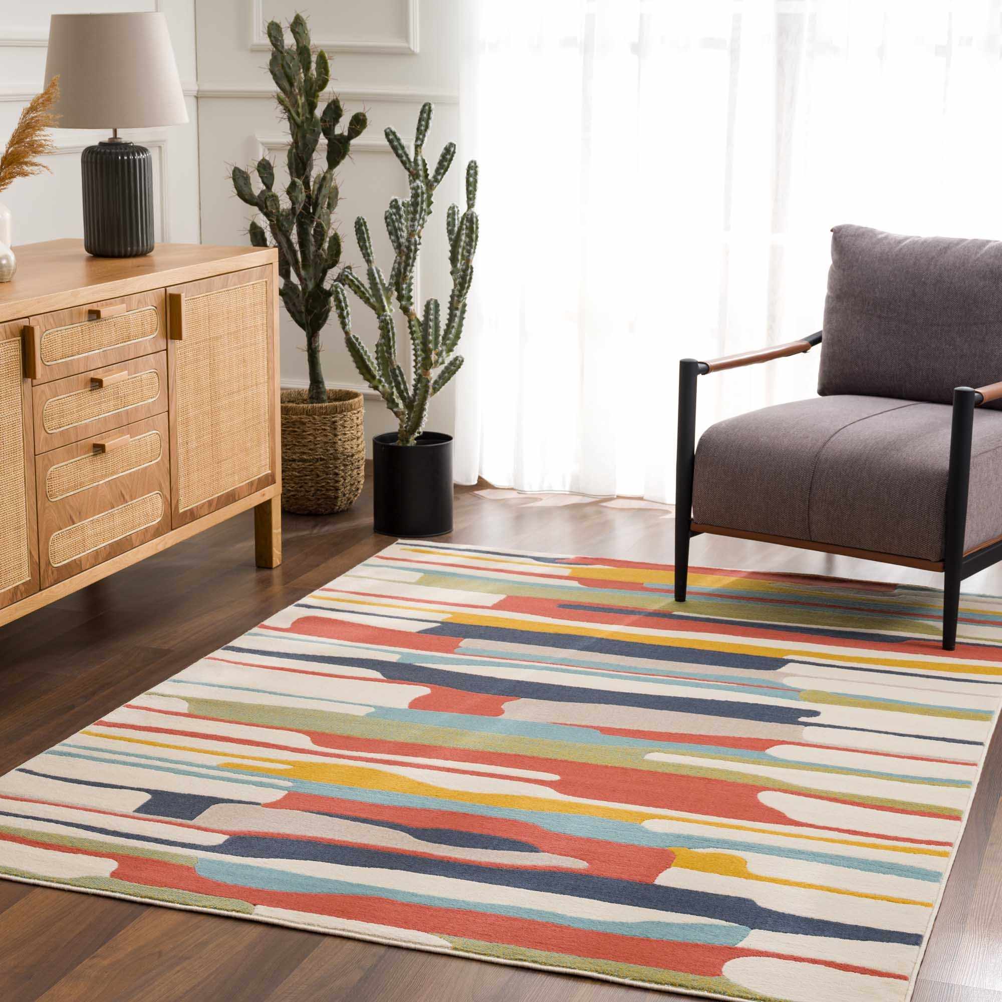 Southfields Colorful Modern Area Carpet - Image 15
