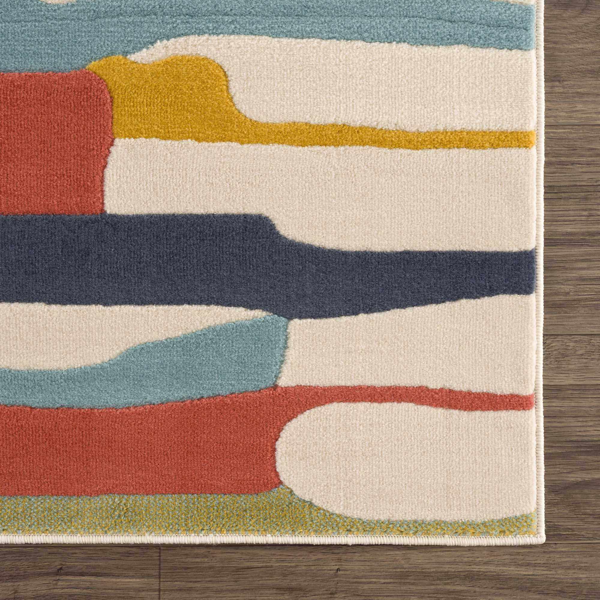 Southfields Colorful Modern Area Carpet - Image 9