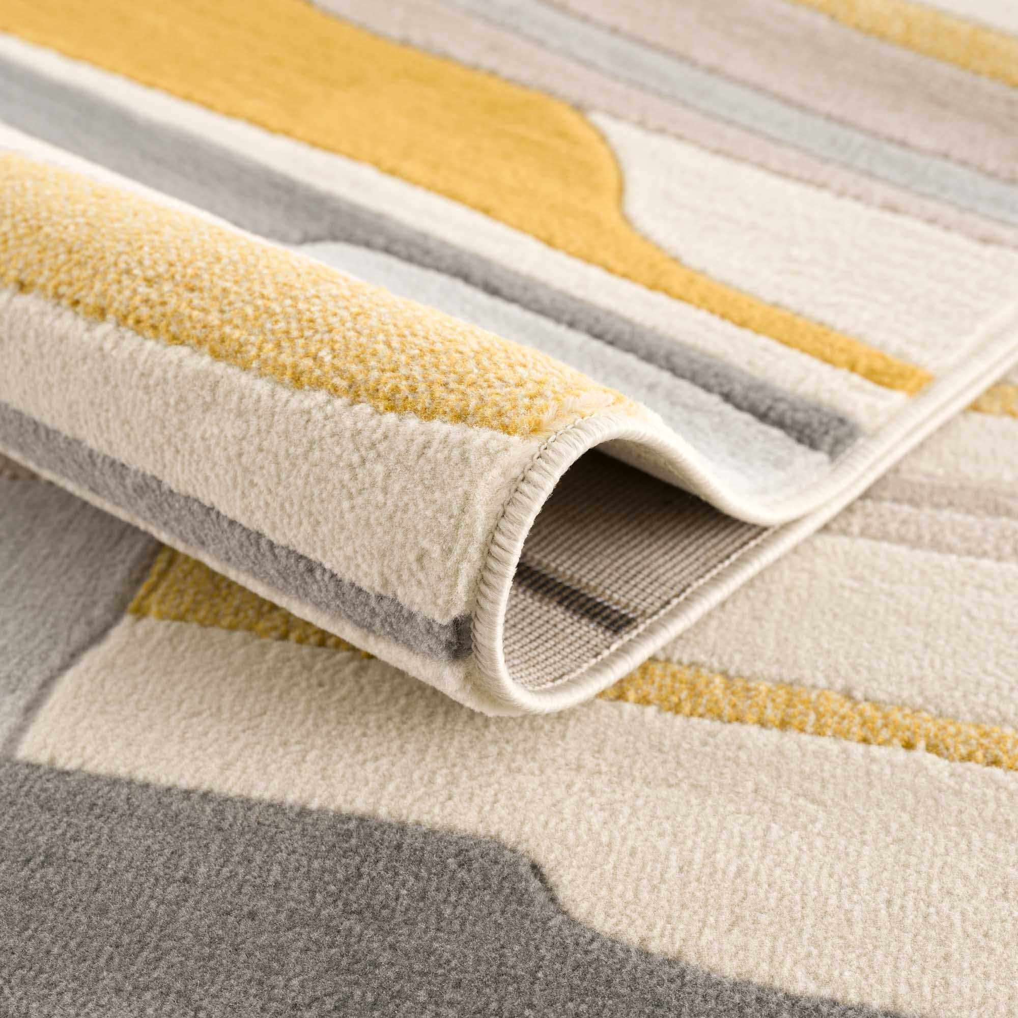 Southfields Mustard Modern Rug - Image 6