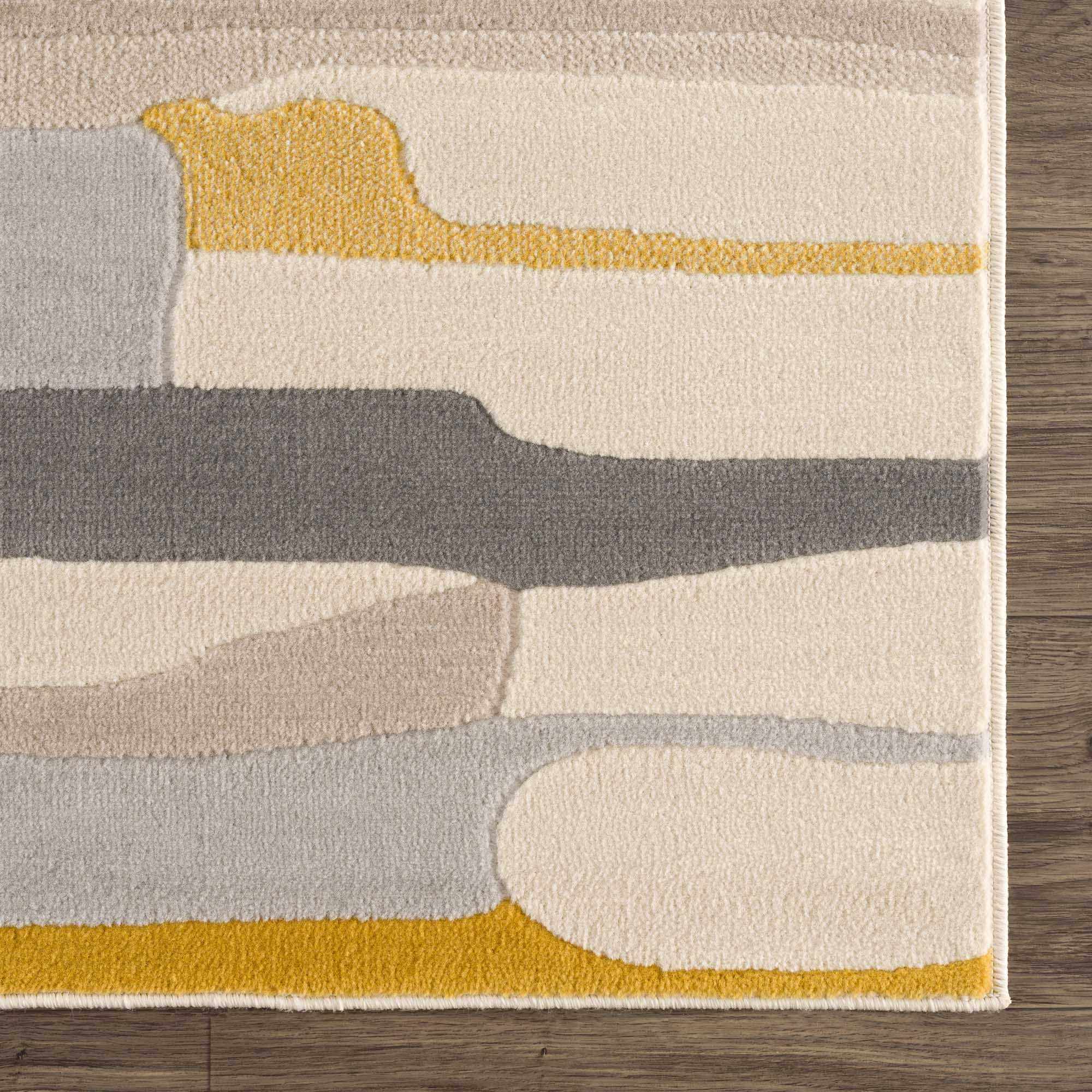 Southfields Mustard Modern Rug - Image 8