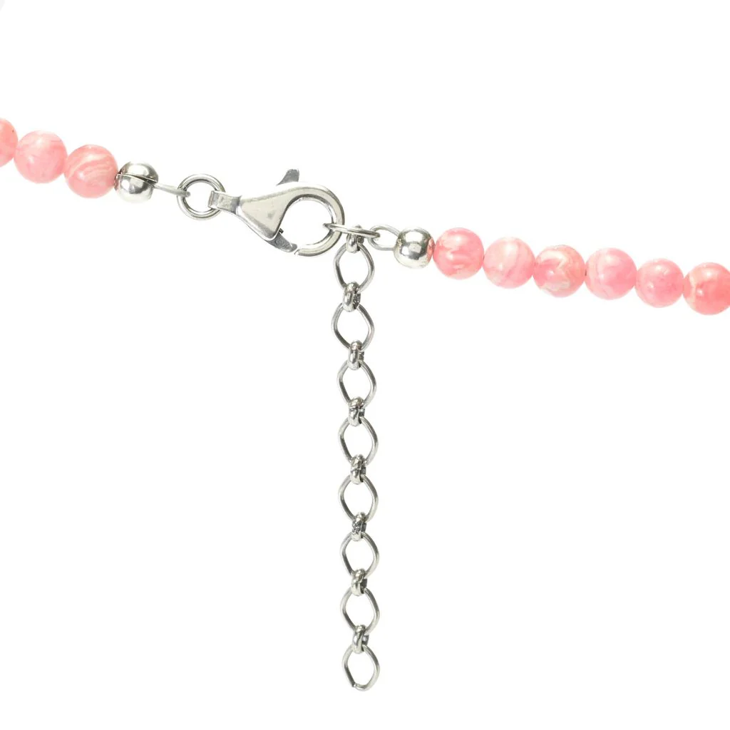 Southwest Elements 98.4ctw Rhodochrosite Concho Necklace - Image 2